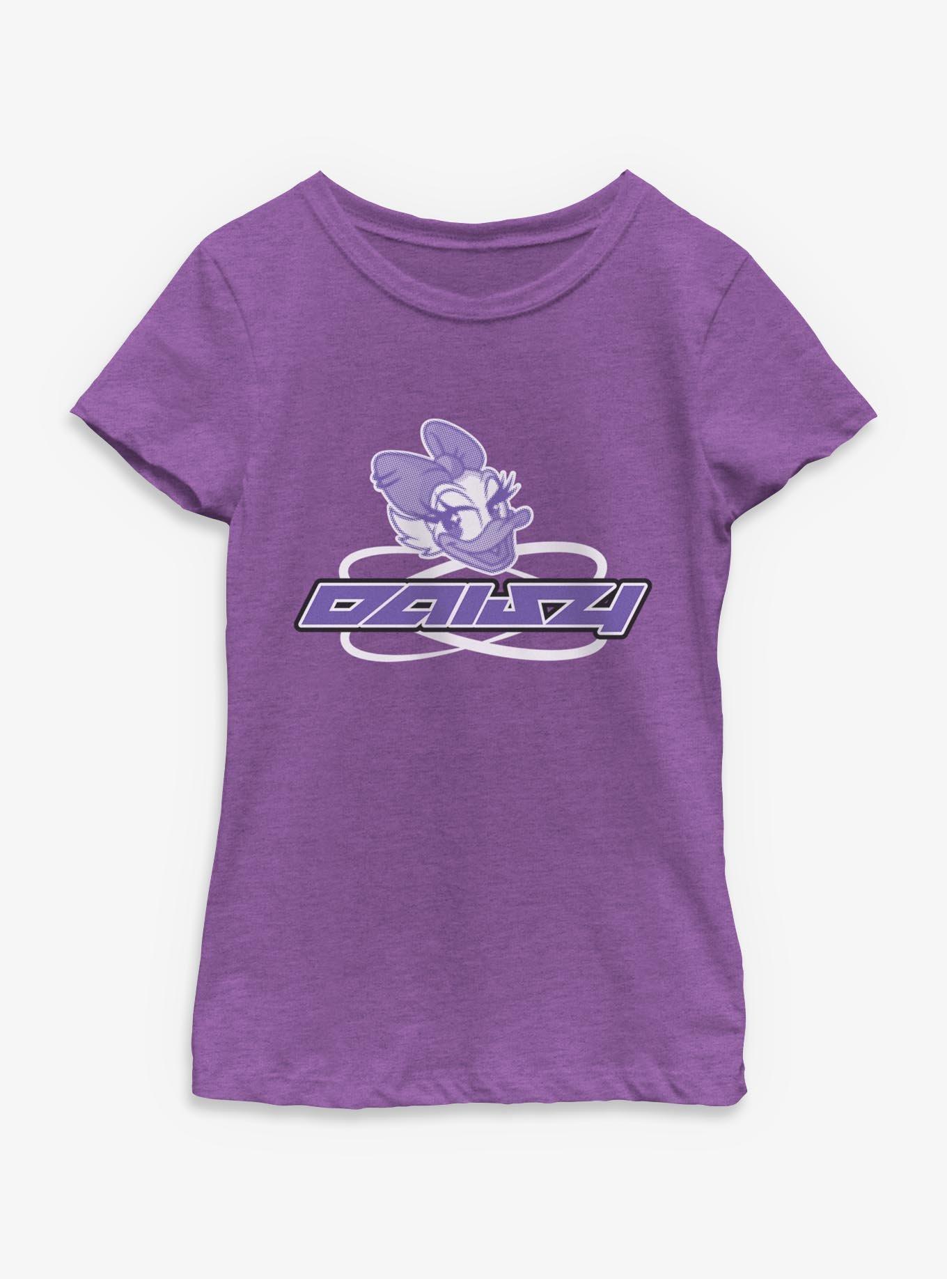 Disney Daisy Duck Cyber Logo Youth Girls T-Shirt, , hi-res