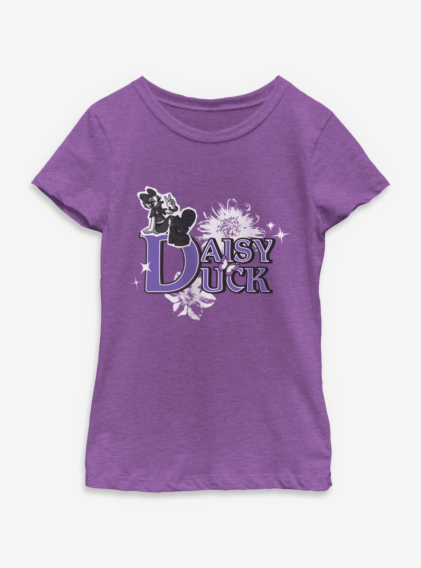 Disney Daisy Duck Y2K Flowers Youth Girls T-Shirt, , hi-res