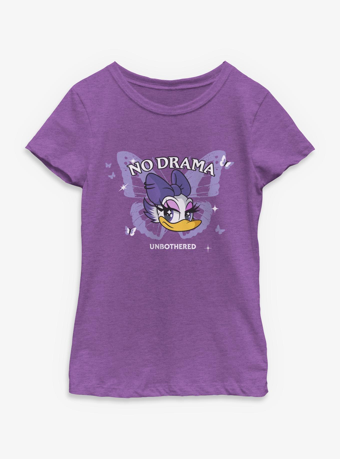 Disney Daisy Duck No Drama Unbothered Butterfly Youth Girls T-Shirt, , hi-res