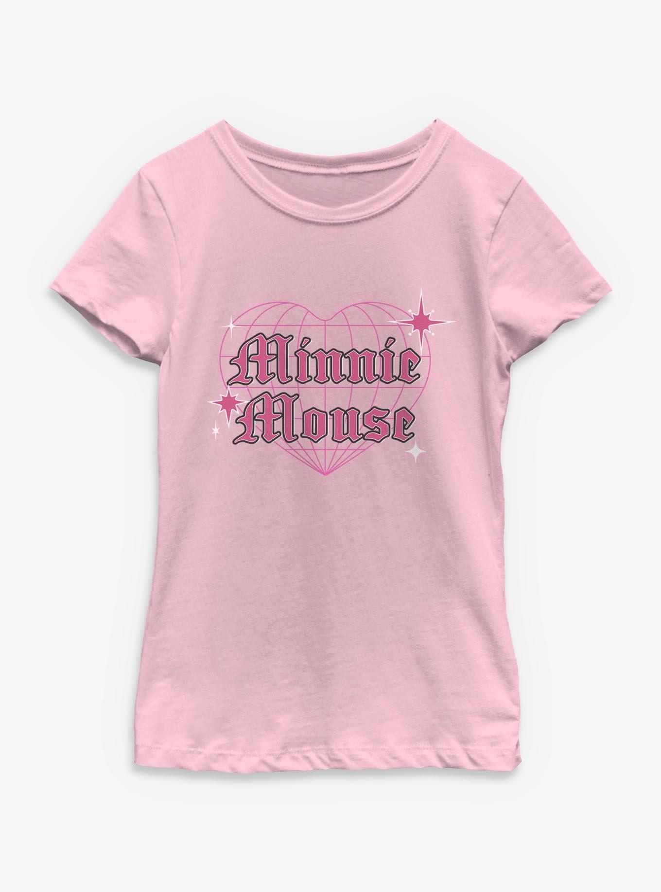 Disney Minnie Mouse Cyber Heart Y2K Youth Girls T-Shirt, , hi-res
