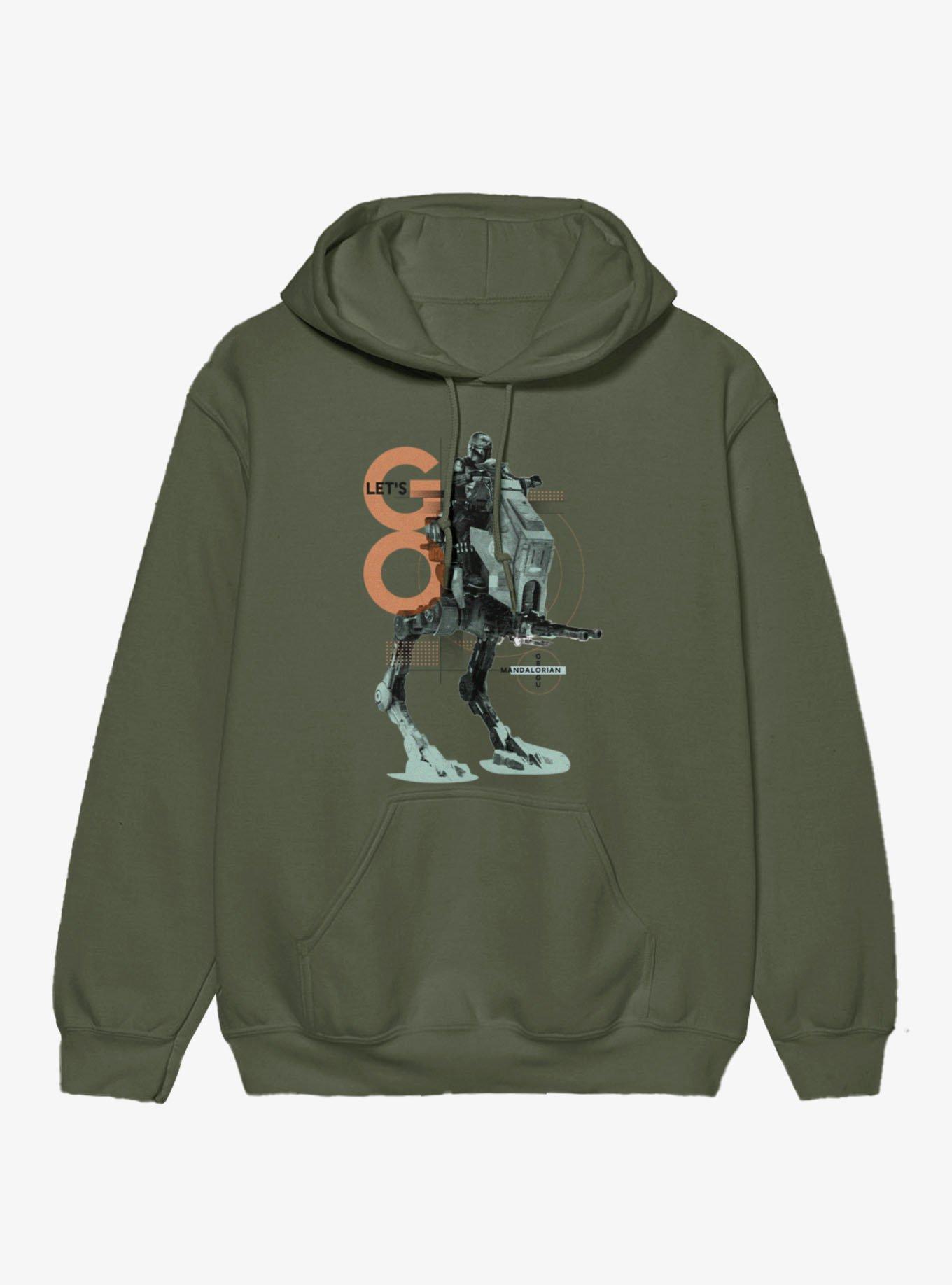 Star Wars The Mandalorian And Grogu Lets Go Walker Hoodie