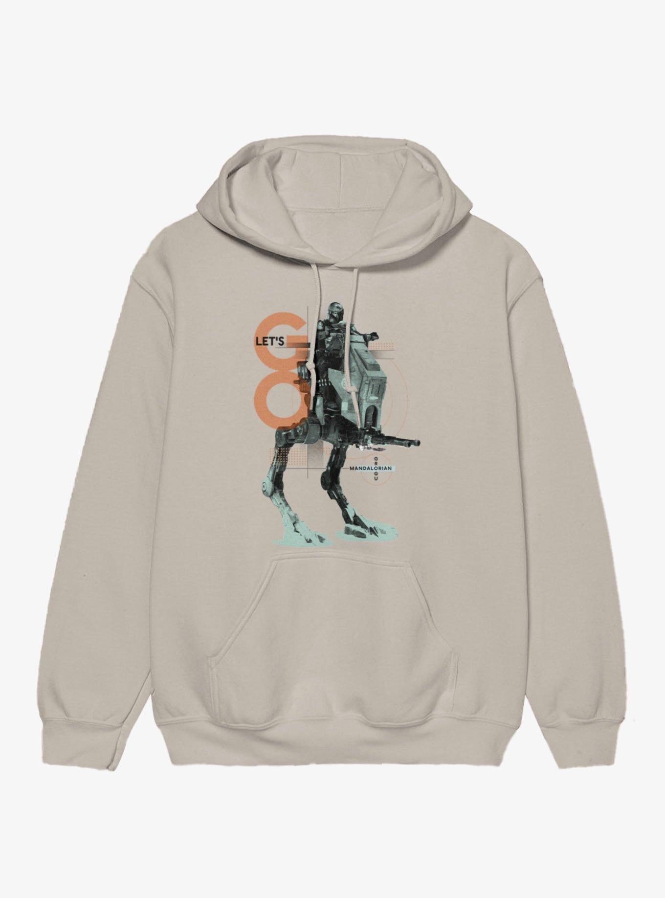 Star Wars The Mandalorian And Grogu Lets Go Walker Hoodie