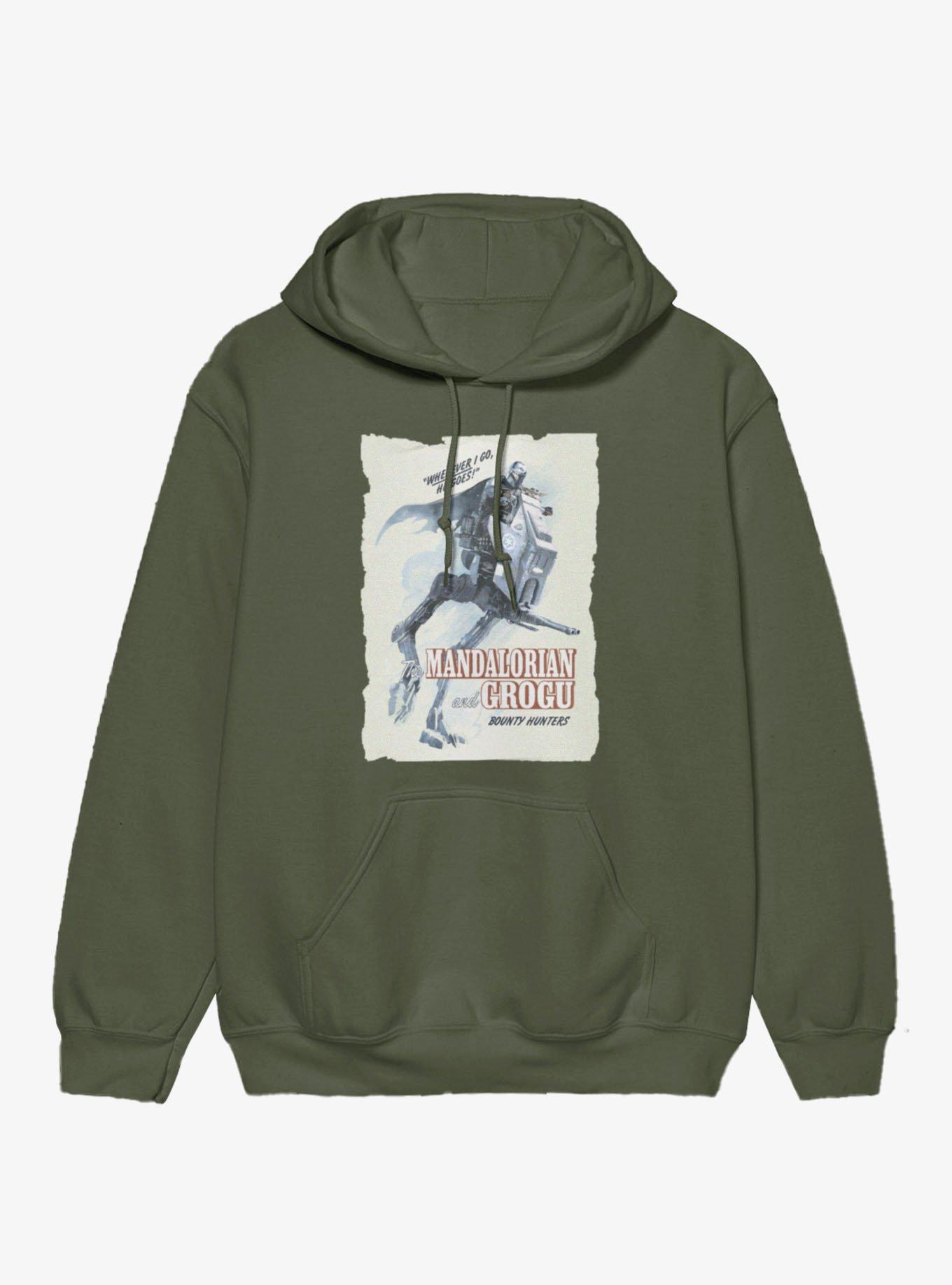 Star Wars The Mandalorian And Grogu Riding Wherever He Goes Hoodie