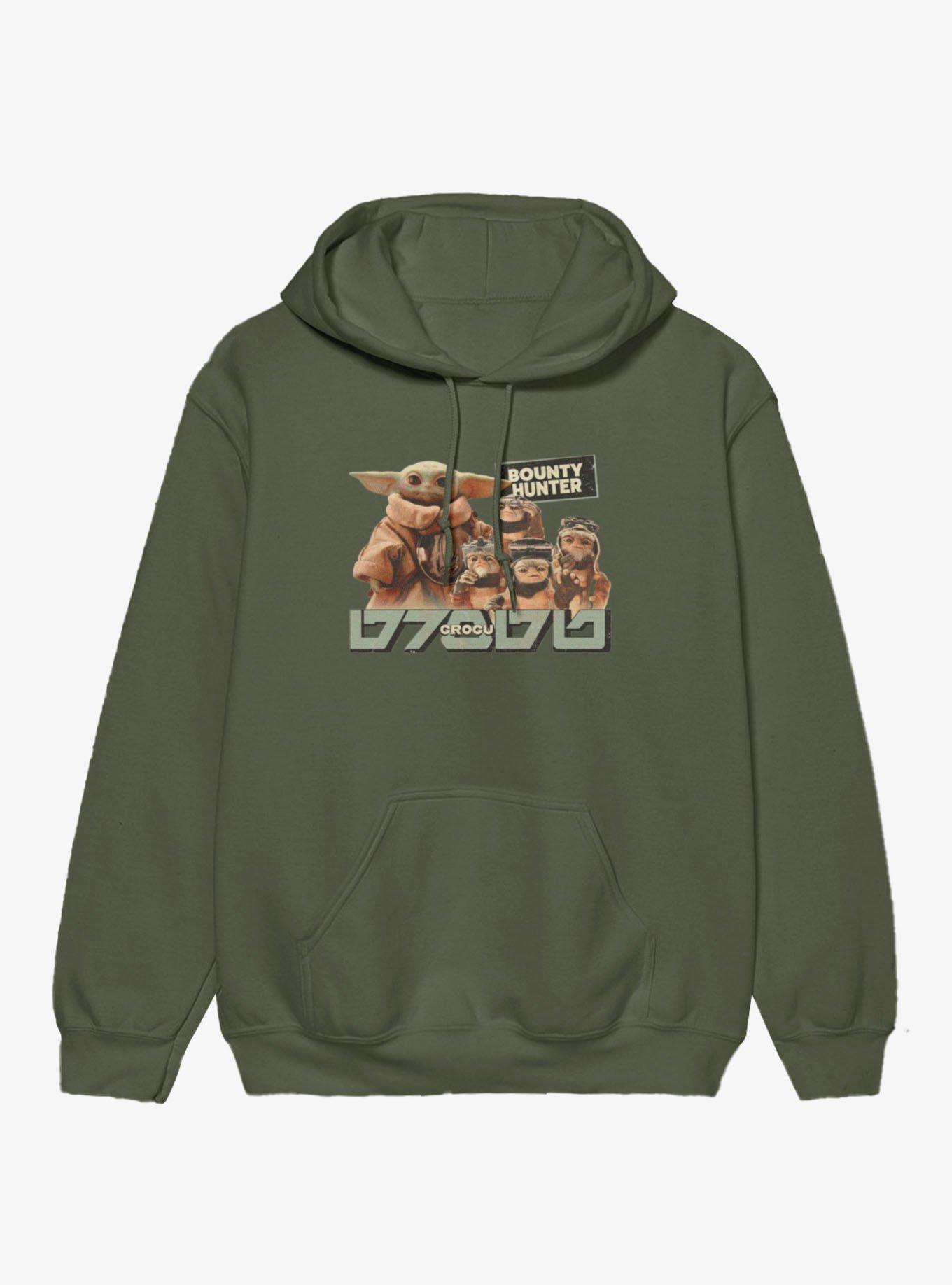 Star Wars The Mandalorian And Grogu Grogu Grogu & Anzellans The Bounty Hunter Hoodie