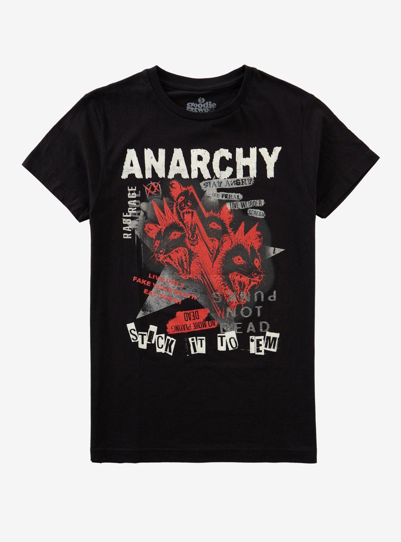 Possum Anarchy T-Shirt By Goodie Two Sleeves, , hi-res