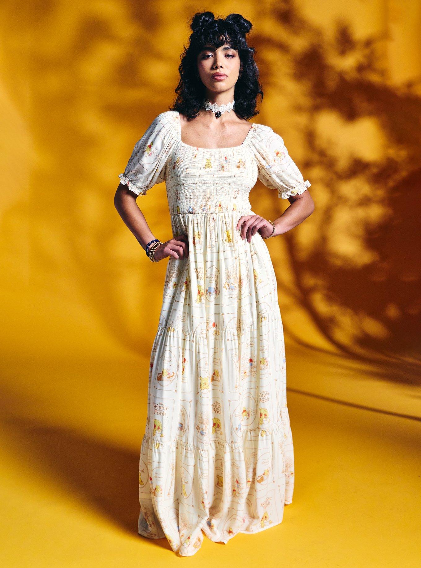 Her Universe Disney Winnie The Pooh Portrait Tiered Maxi Dress