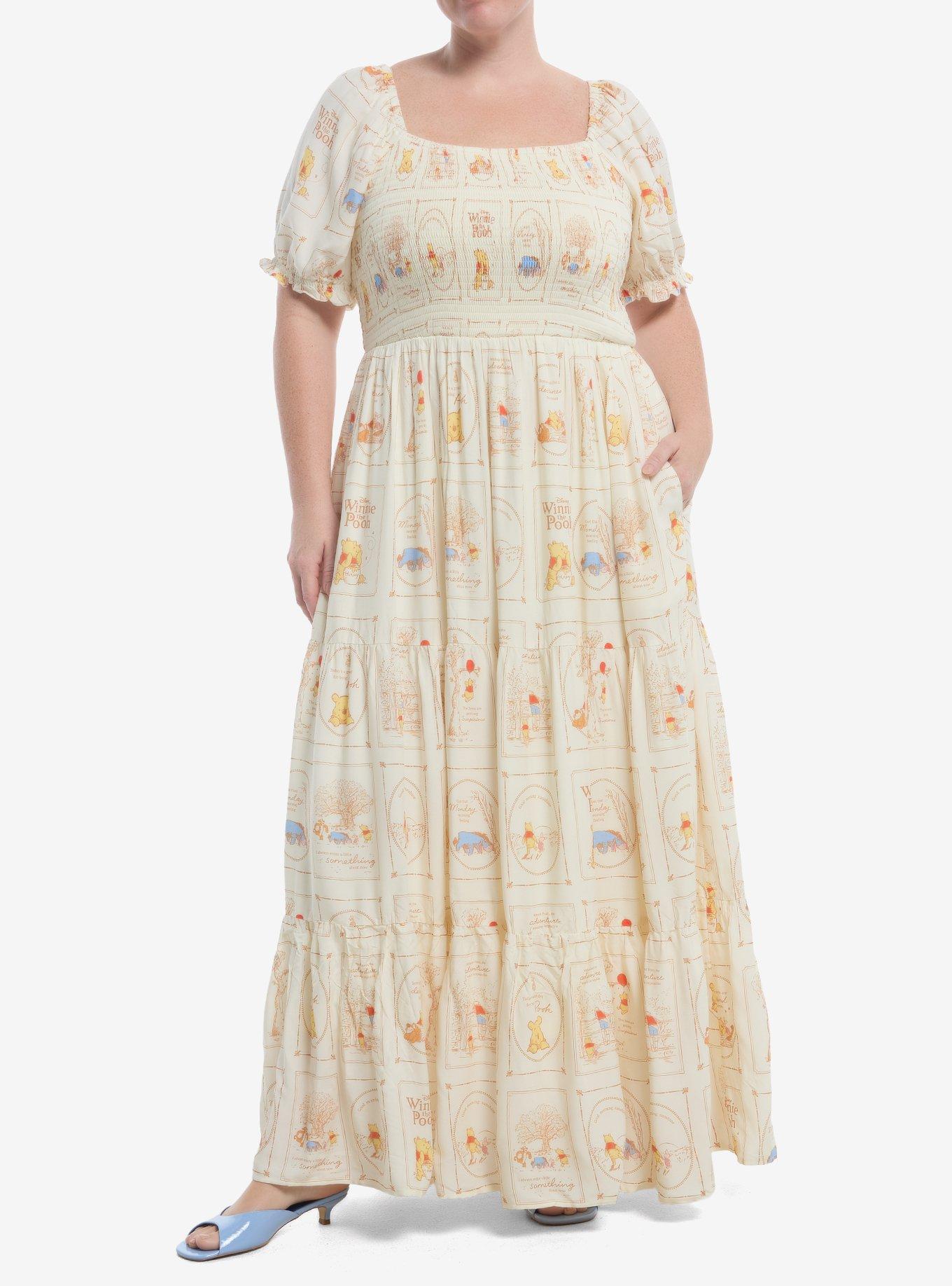 Her Universe Disney Winnie The Pooh Portrait Tiered Maxi Dress Plus Size