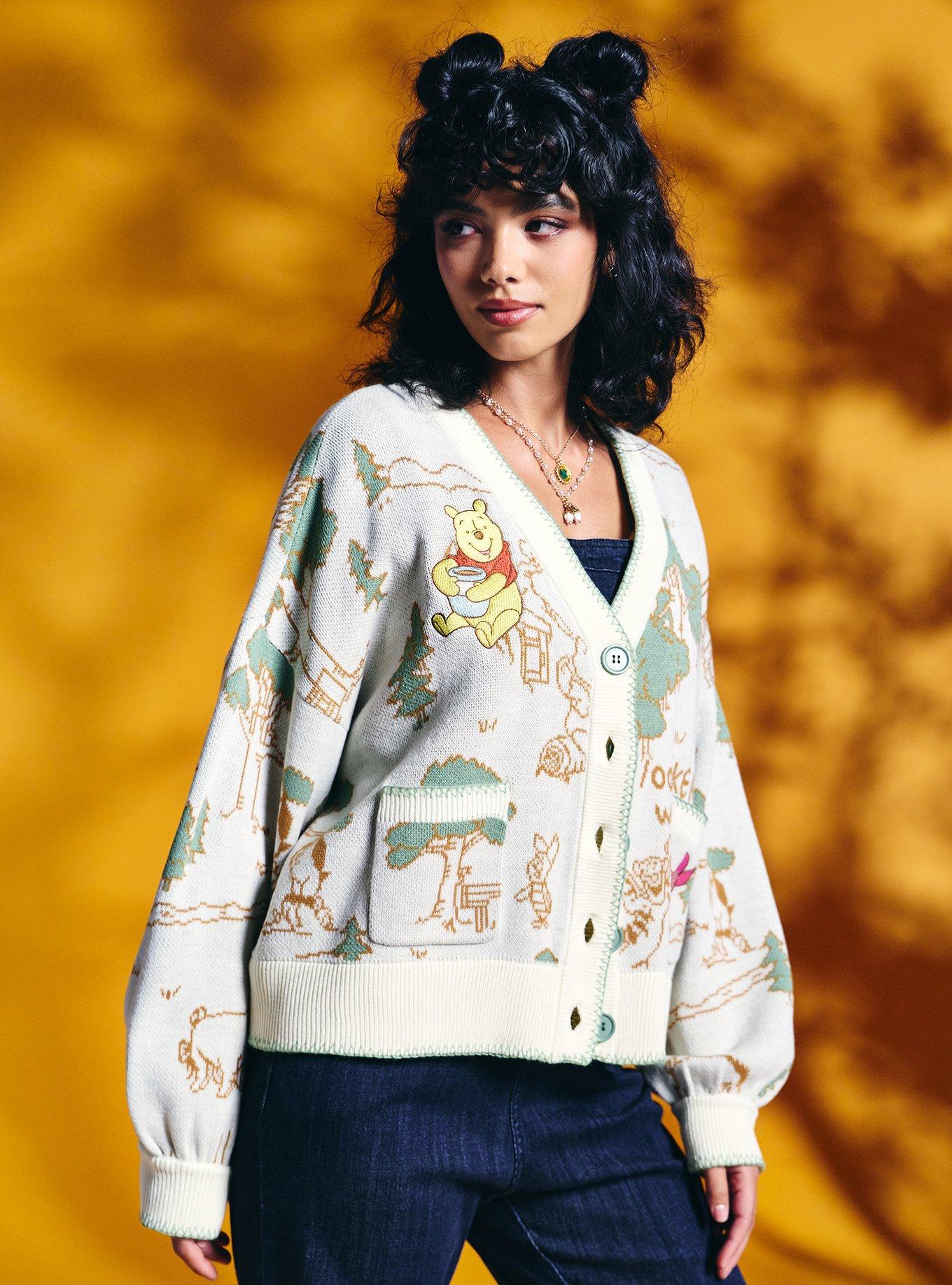Her Universe Disney Winnie The Pooh Hundred Acre Wood Girls Cardigan