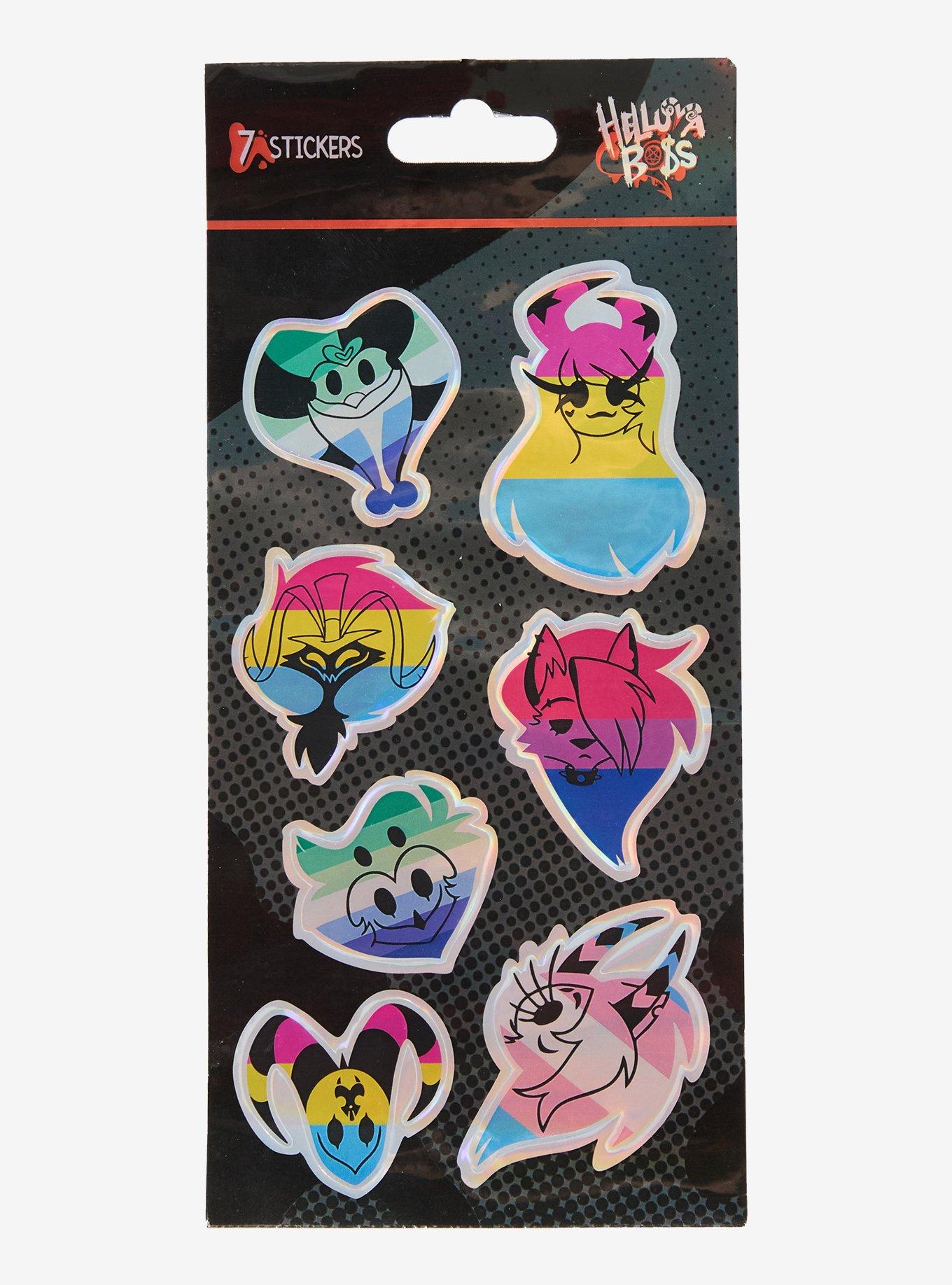 Helluva Boss Pride Sticker Sheets Hot Topic Exclusive, , hi-res