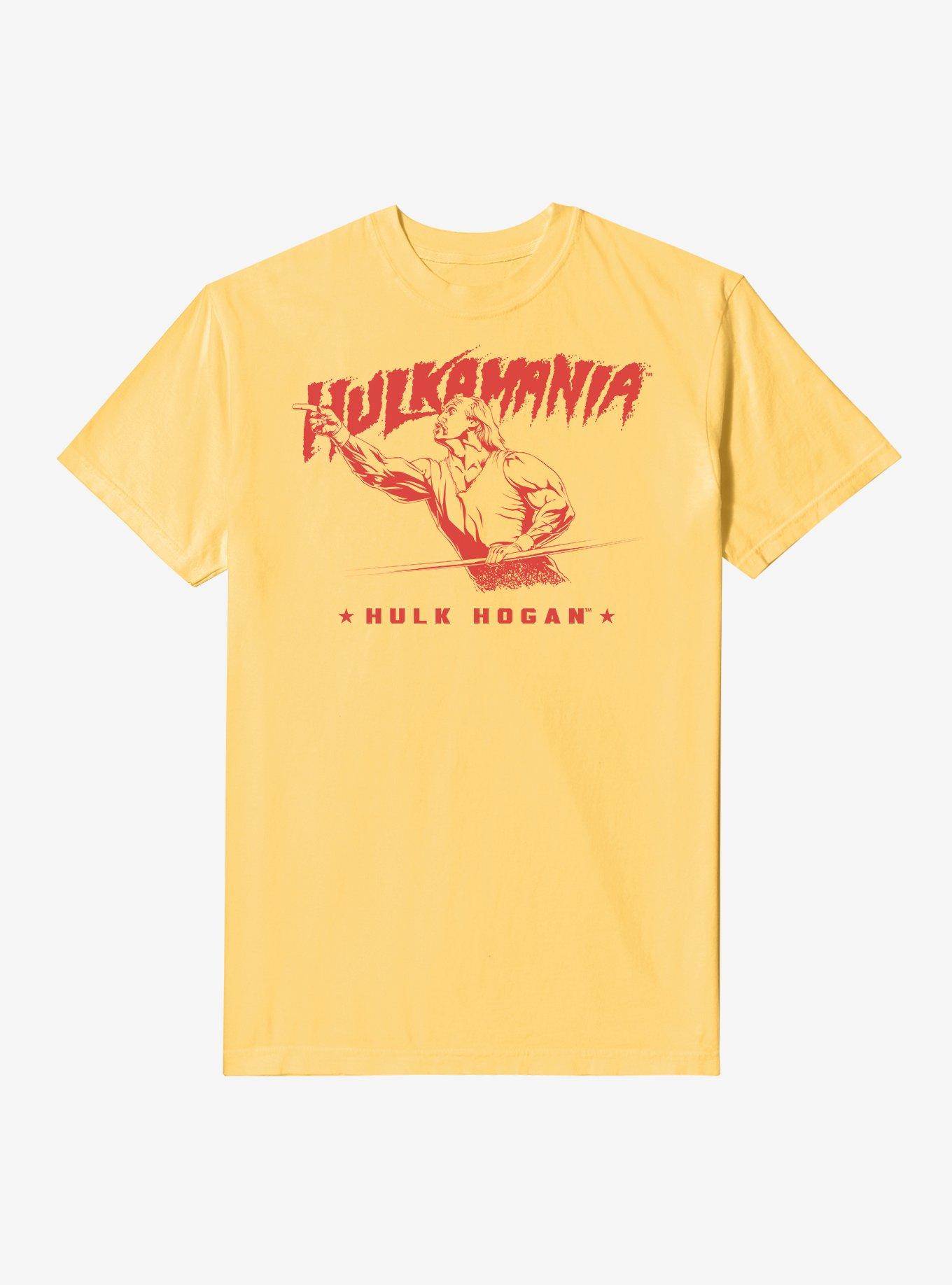 WWE Hulk Hogan Hulkamania Logo Garment-Dyed T-Shirt, , hi-res