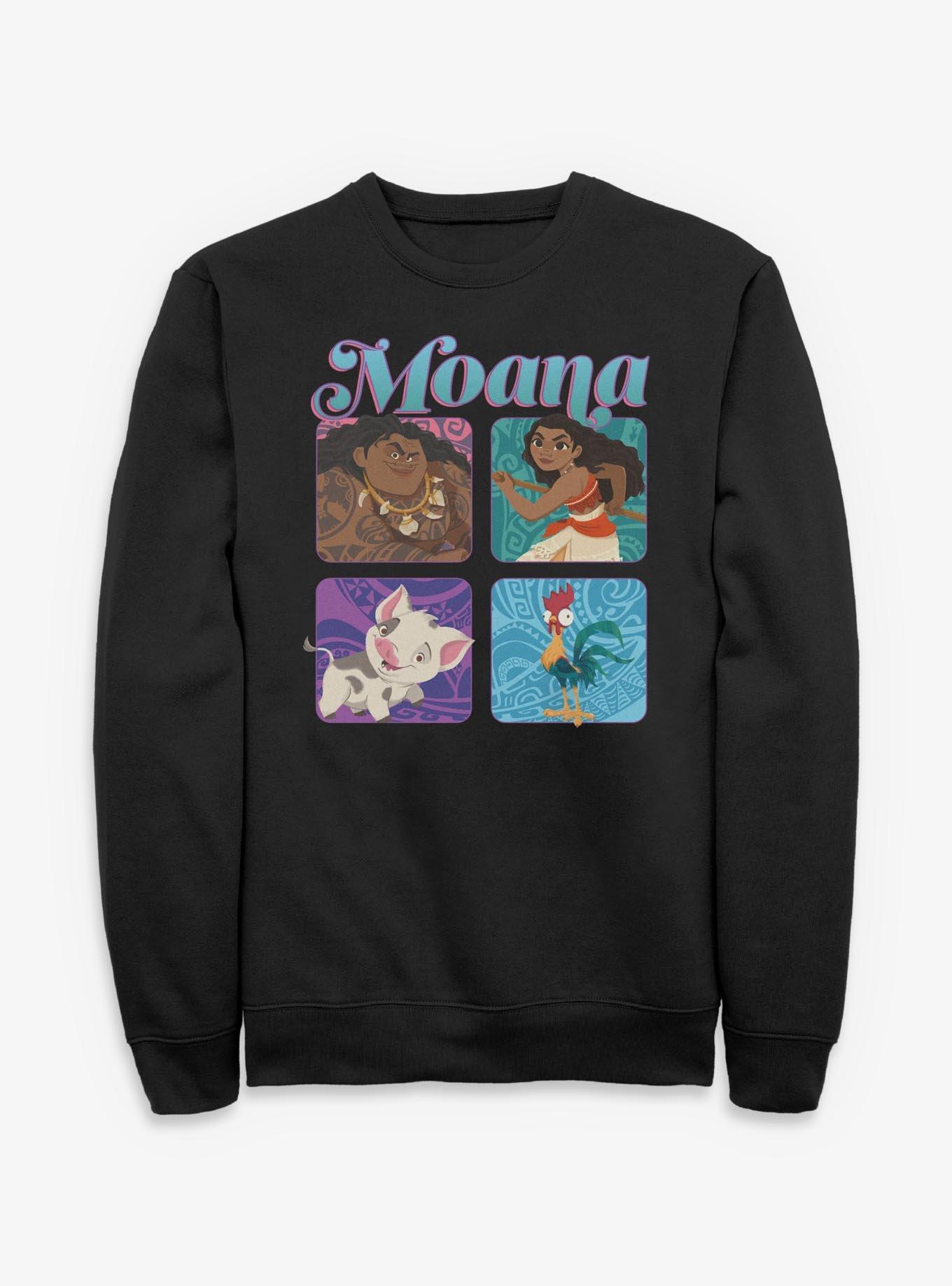 Disney Moana Boxed Up Characters Sweatshirt, , hi-res