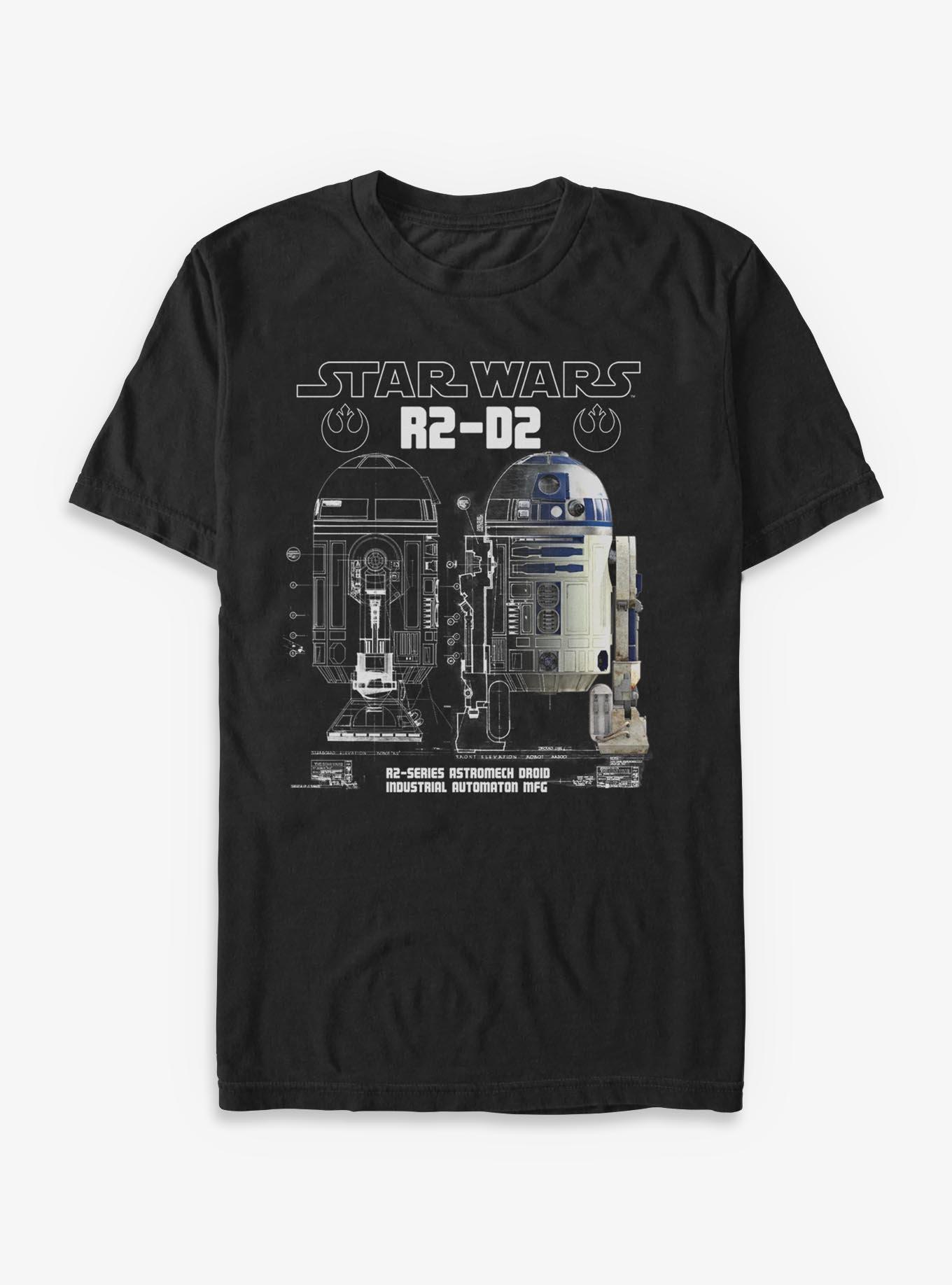 Star Wars R2-D2 Schematics T-Shirt, , hi-res