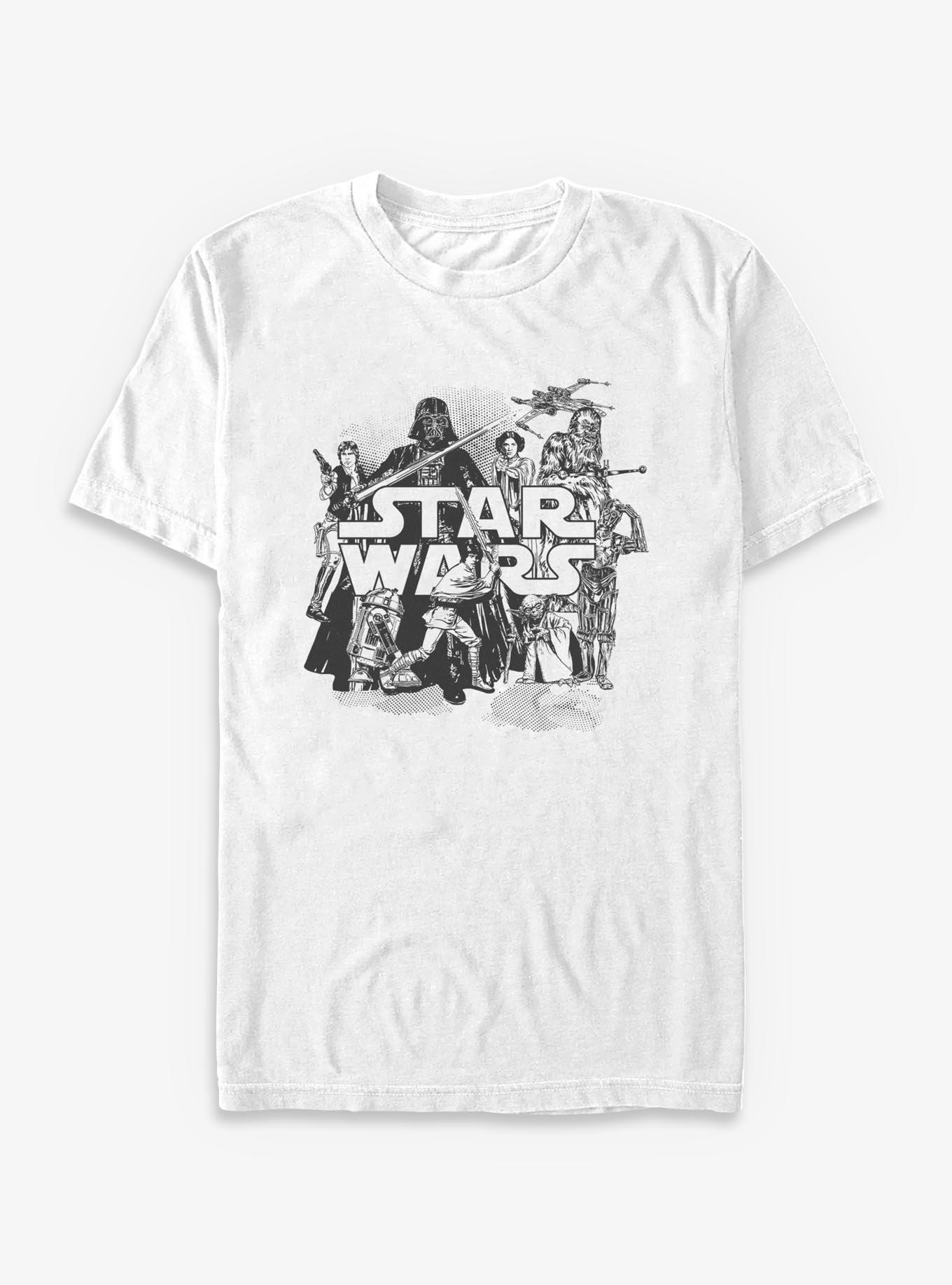 Star Wars A New Hope Group Collage T-Shirt, , hi-res