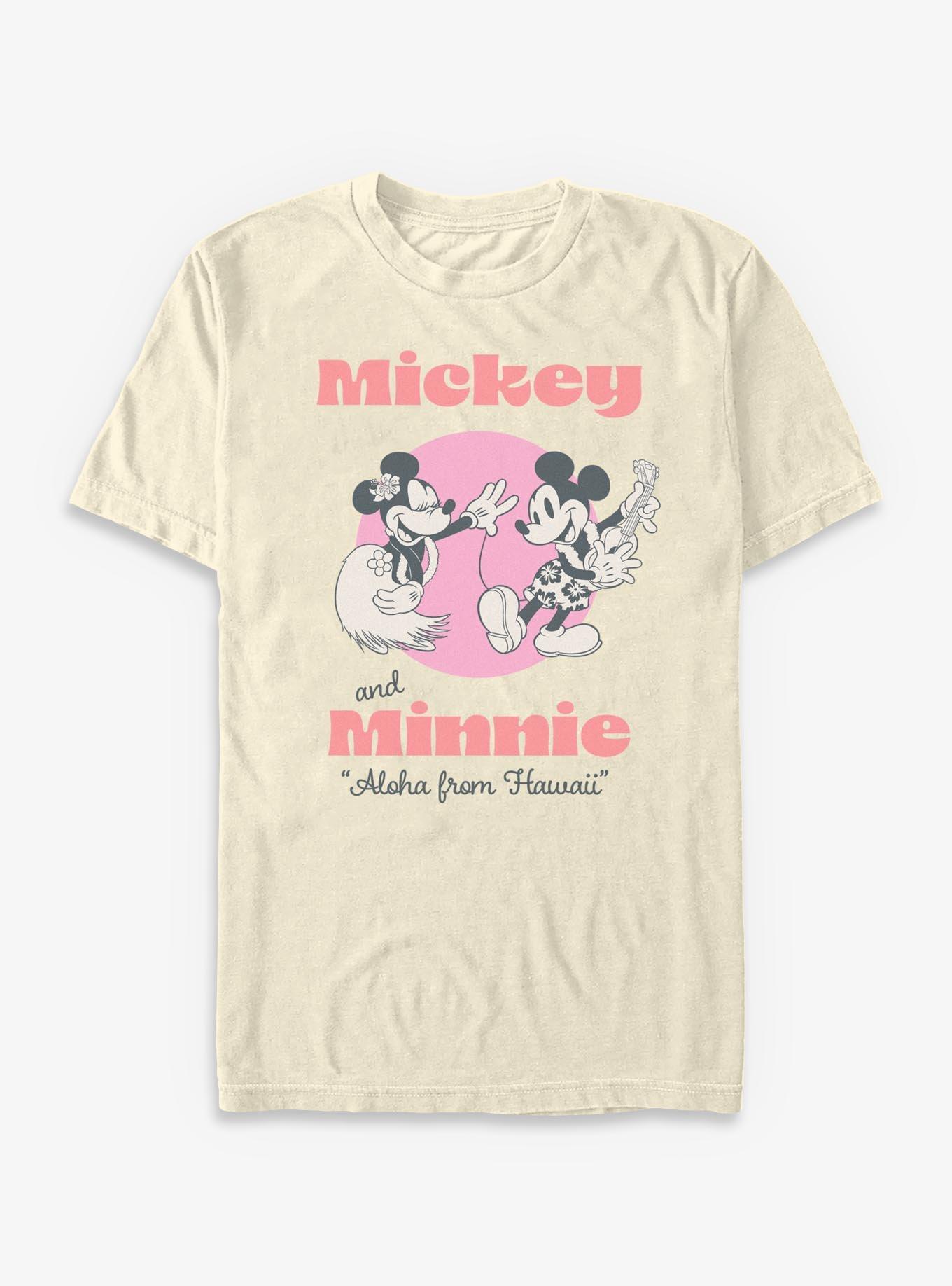 Disney Mickey Mouse & Minnie Mouse Aloha From Hawaii T-Shirt