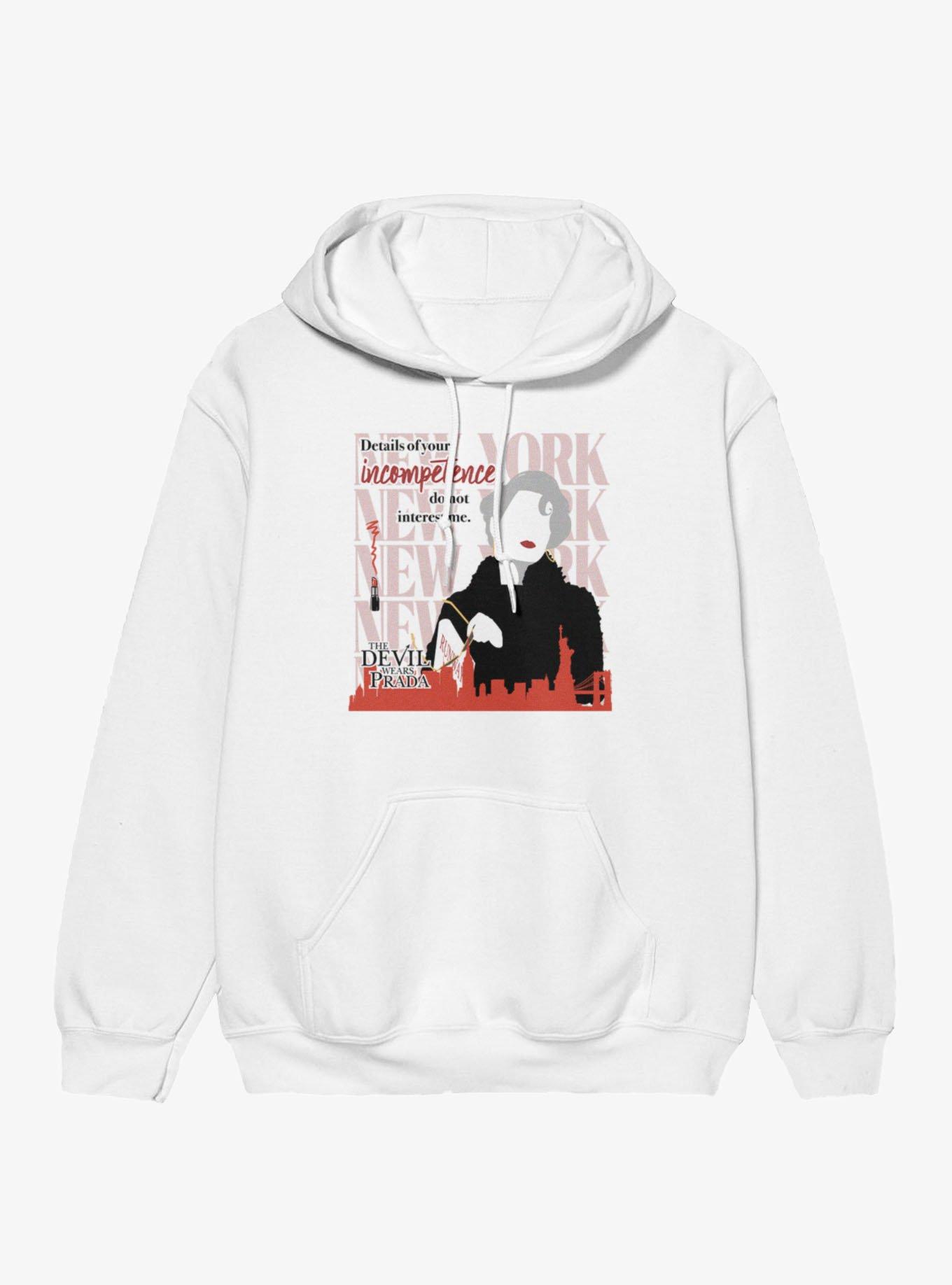 The Devil Wears Prada Details Of Incompetence Hoodie, WHITE, hi-res view 1