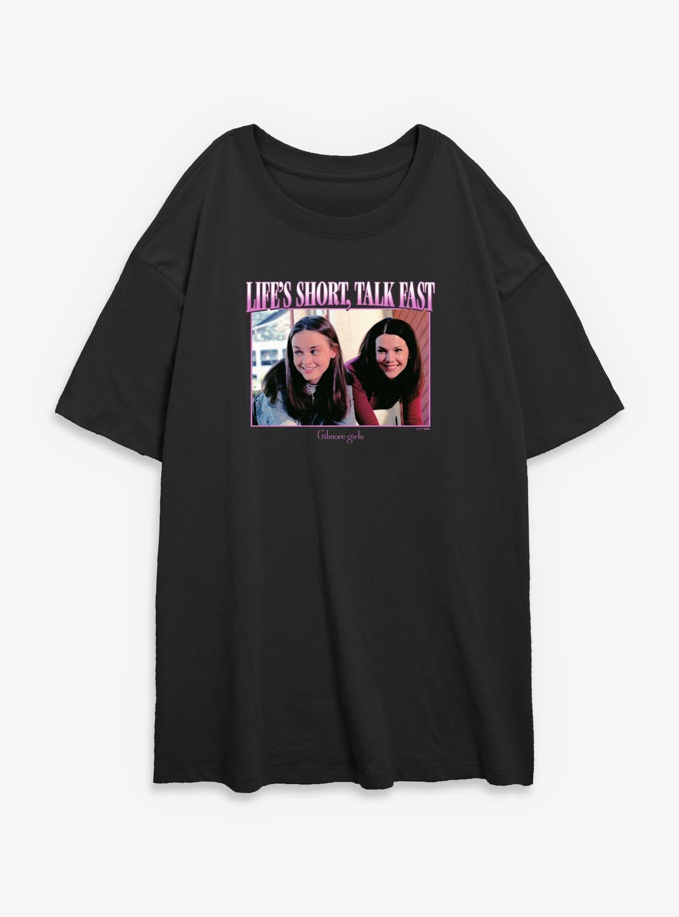 Gilmore Girls Life's Short Talk Fast Womens Oversized T-Shirt, , hi-res