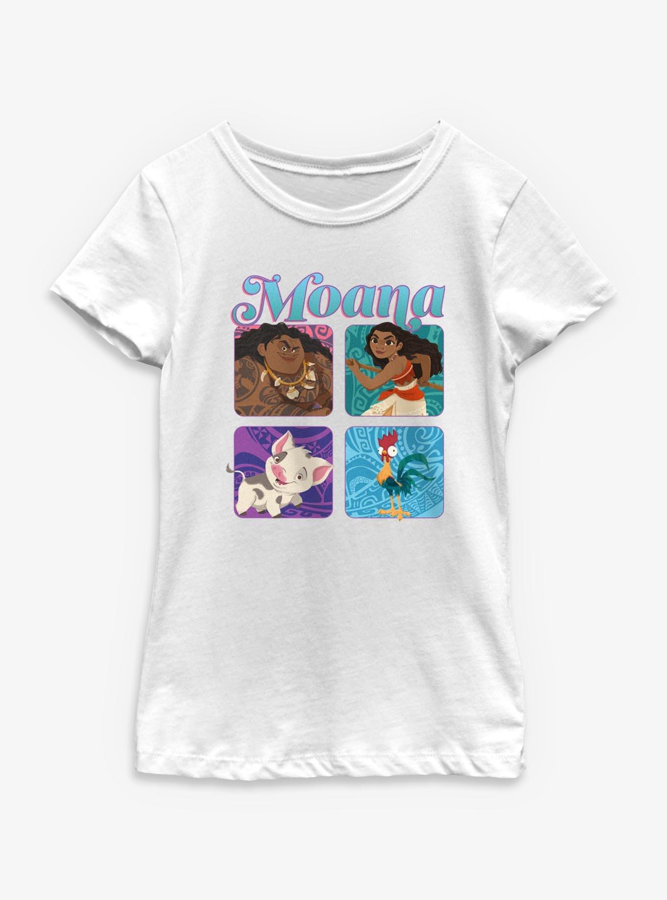Disney Moana Boxed Up Characters Youth Girls T-Shirt, , hi-res