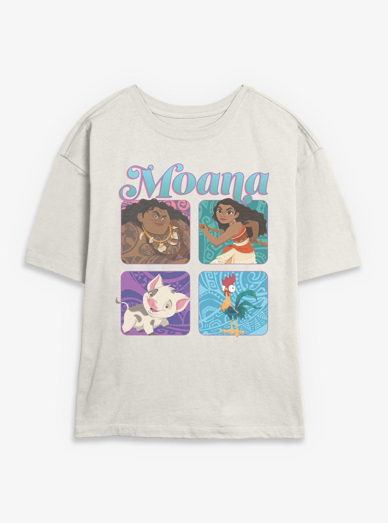 Disney Moana Boxed Up Characters Womens Skimmer T-Shirt, , hi-res