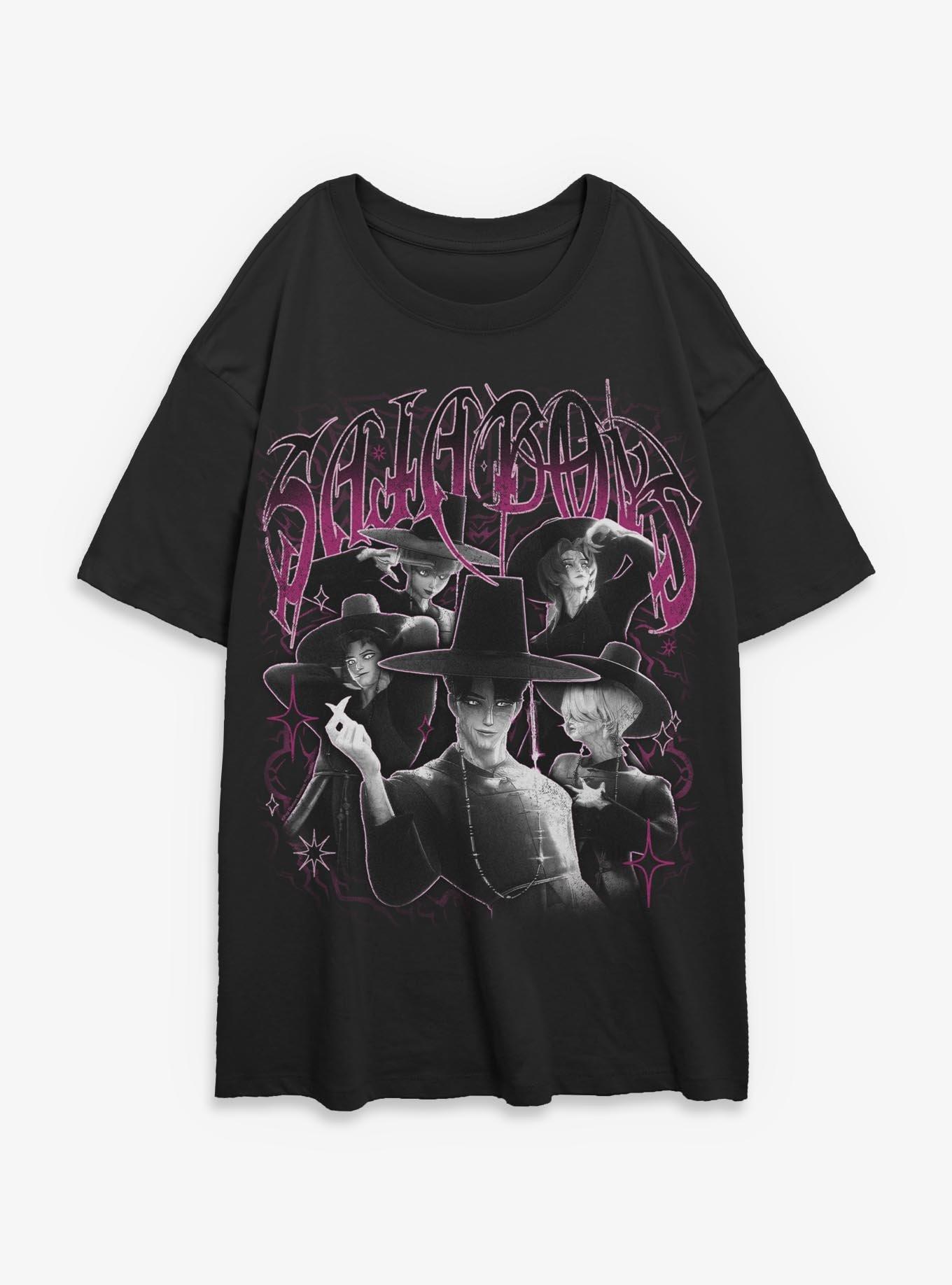 KPop Demon Hunters Saja Boys Group Womens Oversized T-Shirt, , hi-res
