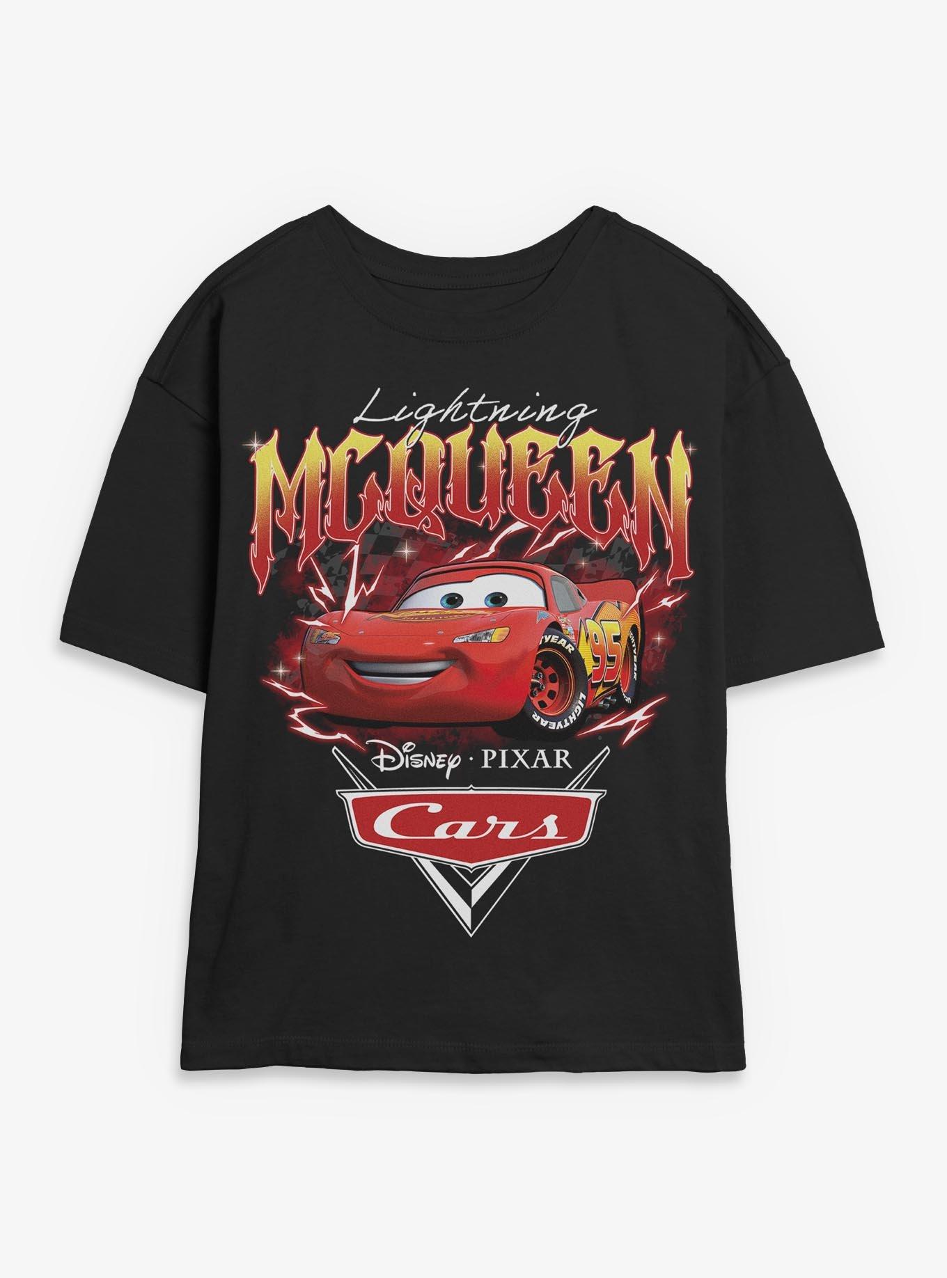 Disney Pixar Cars Lightning McQueen Electric Womens Skimmer T-Shirt, , hi-res