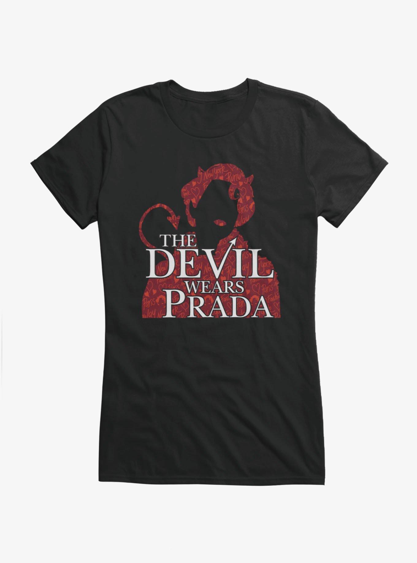 The Devil Wears Prada Silhouette Logo Girls T-Shirt, BLACK, hi-res