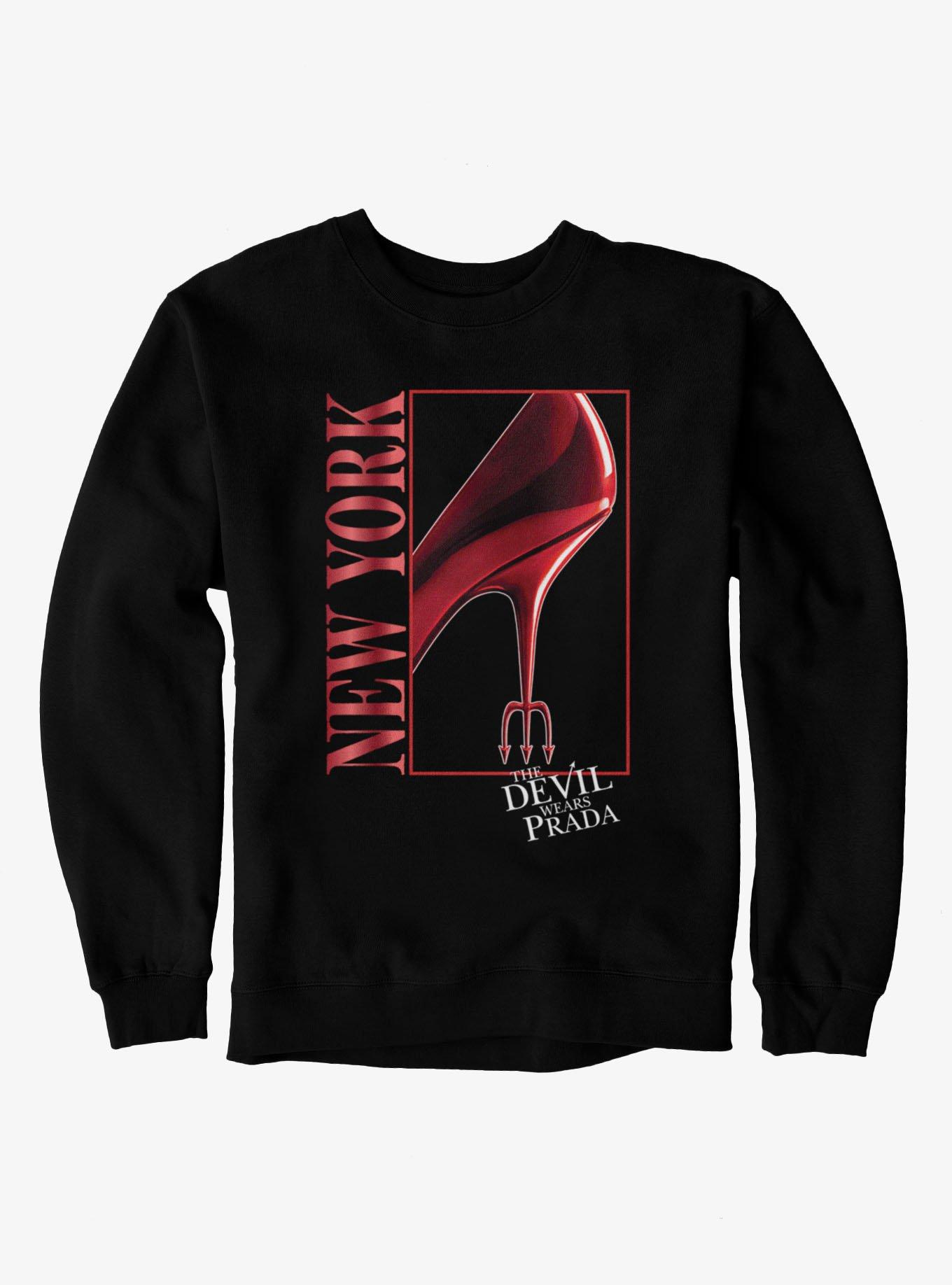 The Devil Wears Prada New York Big Red Heel Sweatshirt, BLACK, hi-res