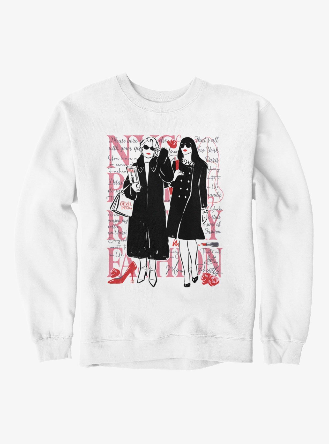 The Devil Wears Prada Silhouettes And Quotes Sweatshirt | Hot Topic