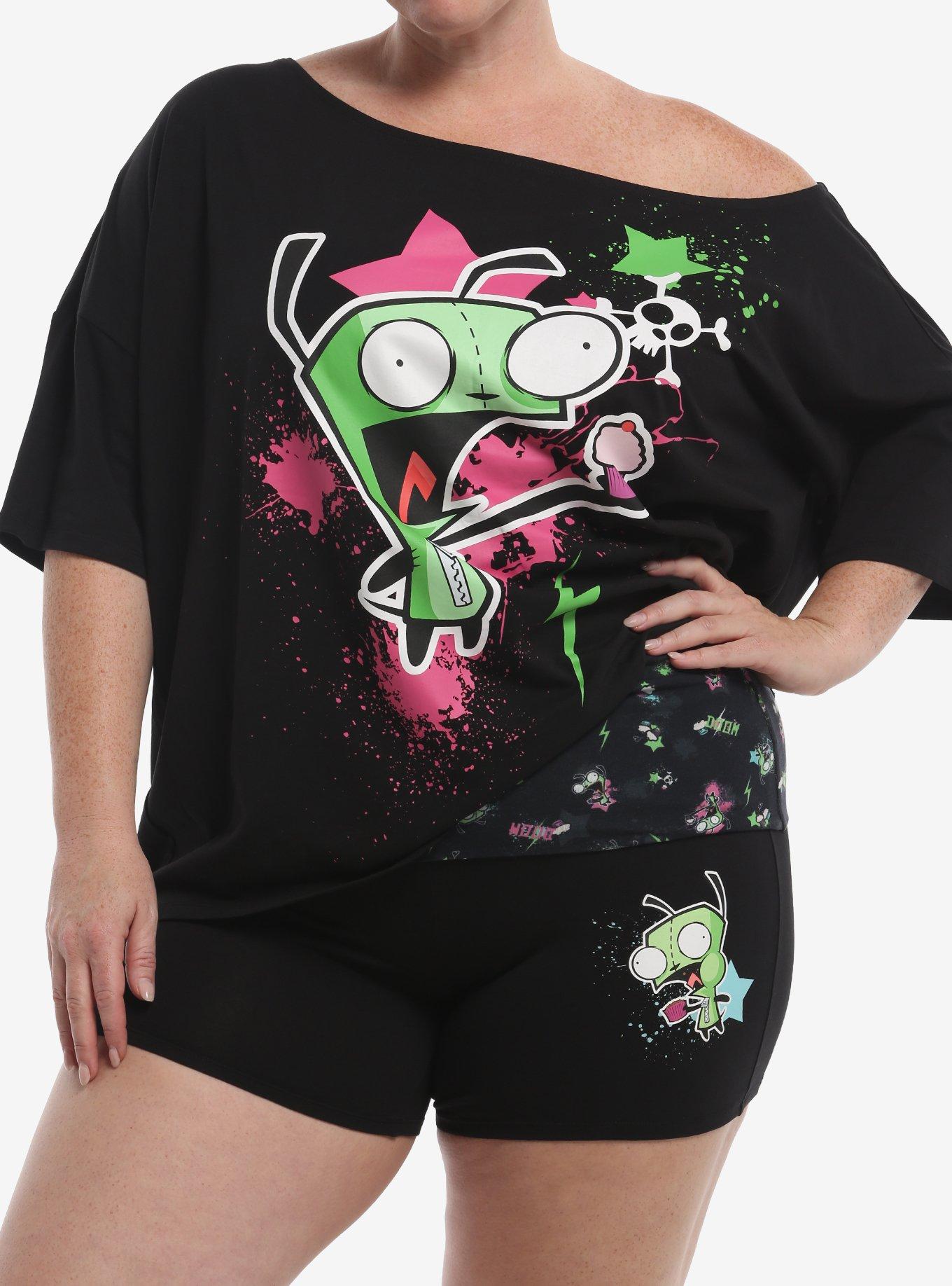 Invader Zim GIR Splatter Girls Lounge Set Plus Size