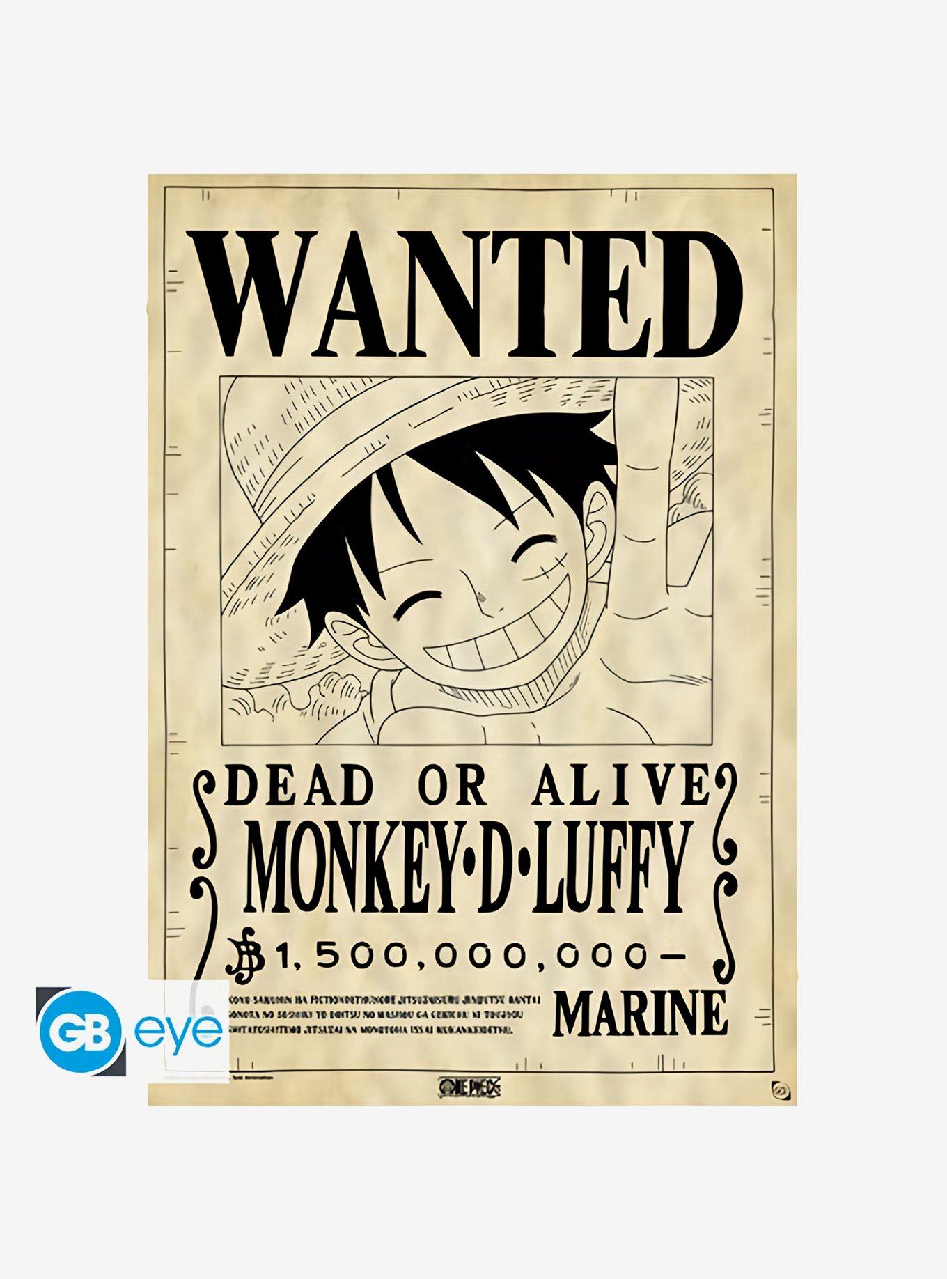 One Piece Luffy Wanted Poster, , hi-res