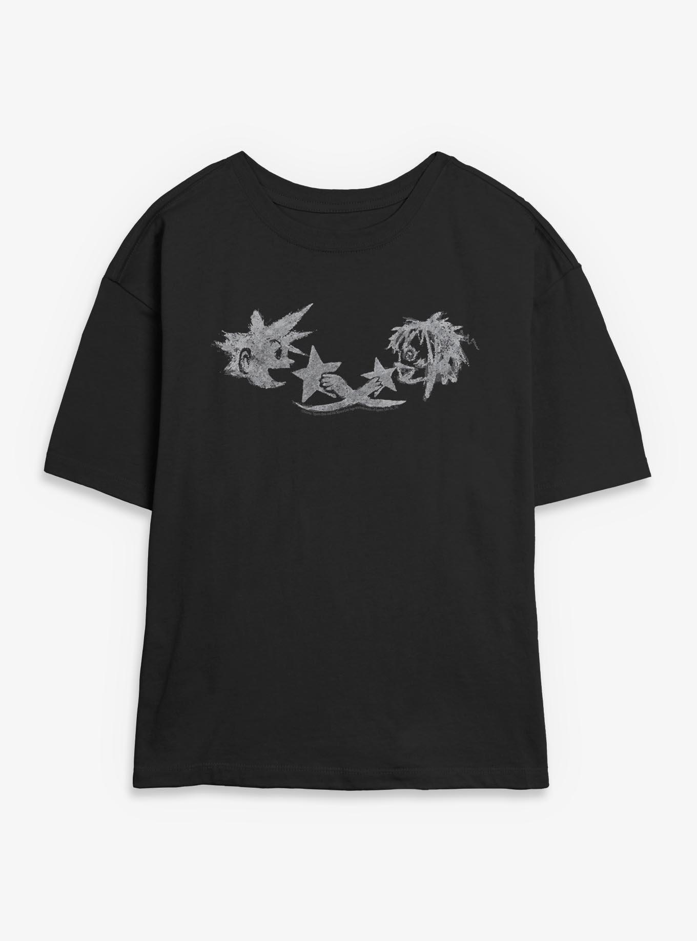 Disney Kingdom Hearts Cave Scribbles Womens Skimmer T-Shirt, , hi-res