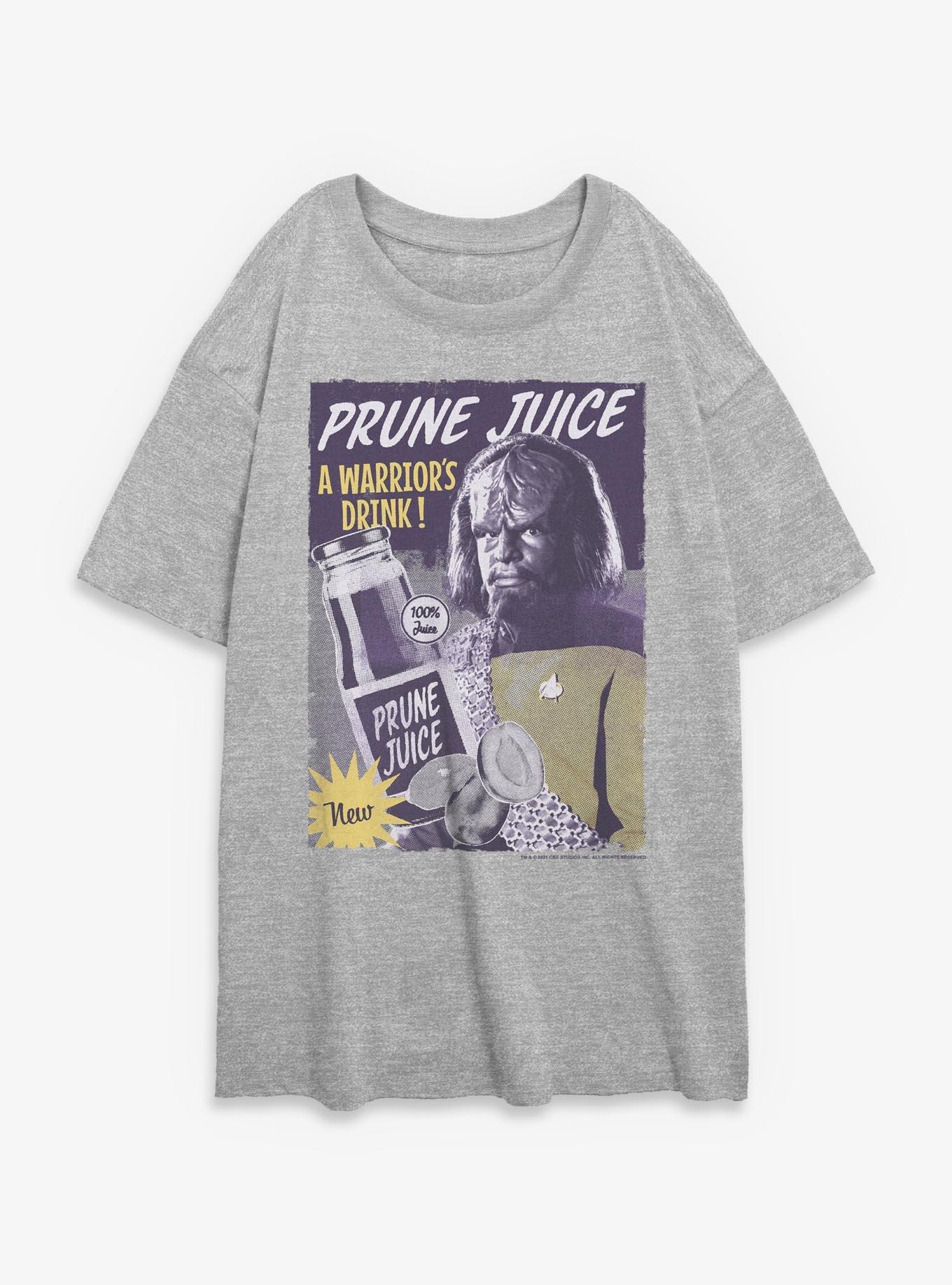 Star Trek Worf Prune Juice Womens Oversized T-Shirt, , hi-res