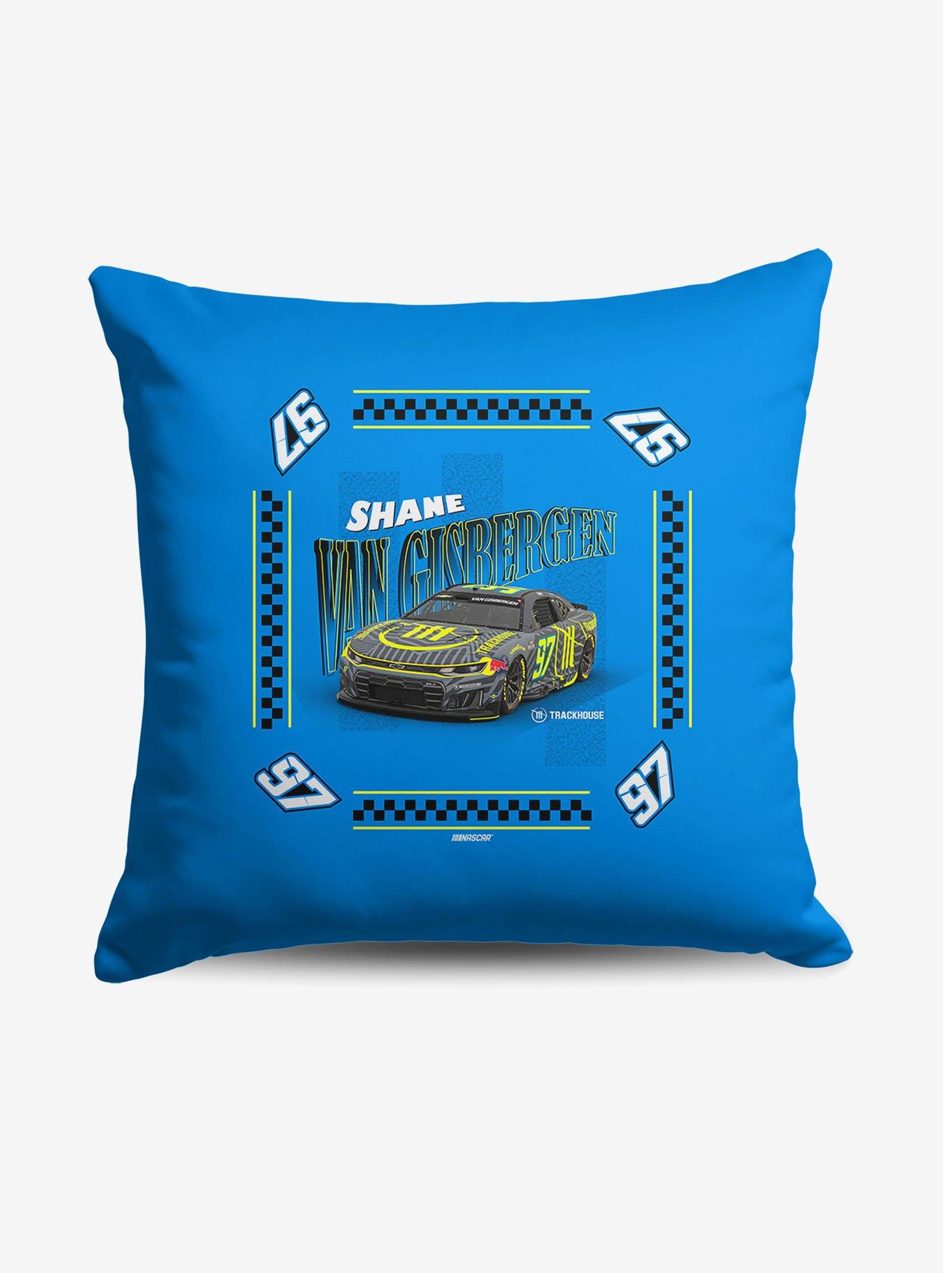 NASCAR Shane Van Gisbergen Whimsical Checks Throw Pillow, , hi-res