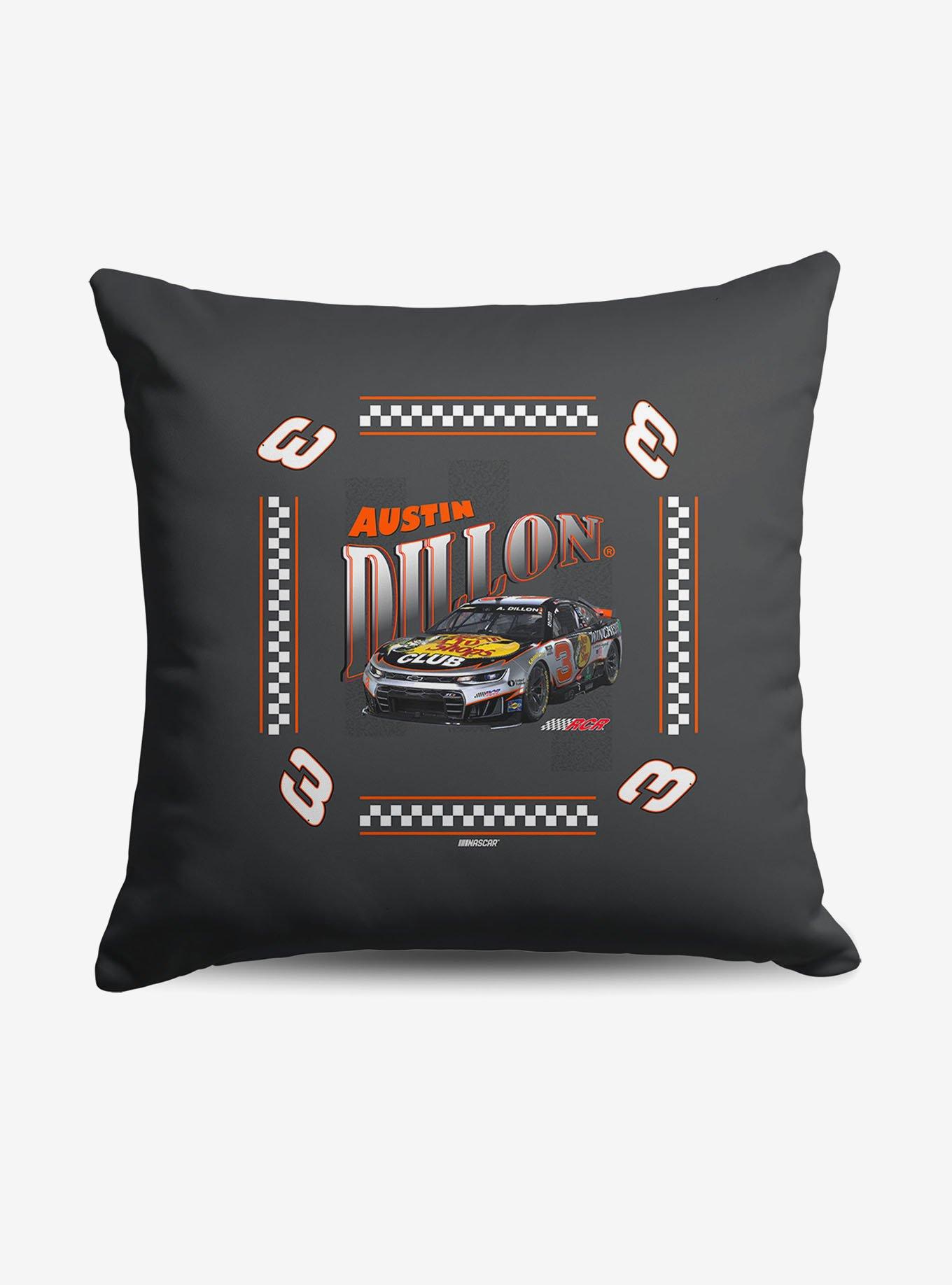 NASCAR Austin Dillon Whimsical Checks Throw Pillow, , hi-res
