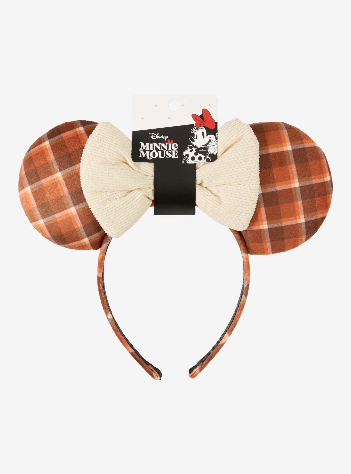 Disney Minnie Mouse Fall Plaid Mouse Ear Headband