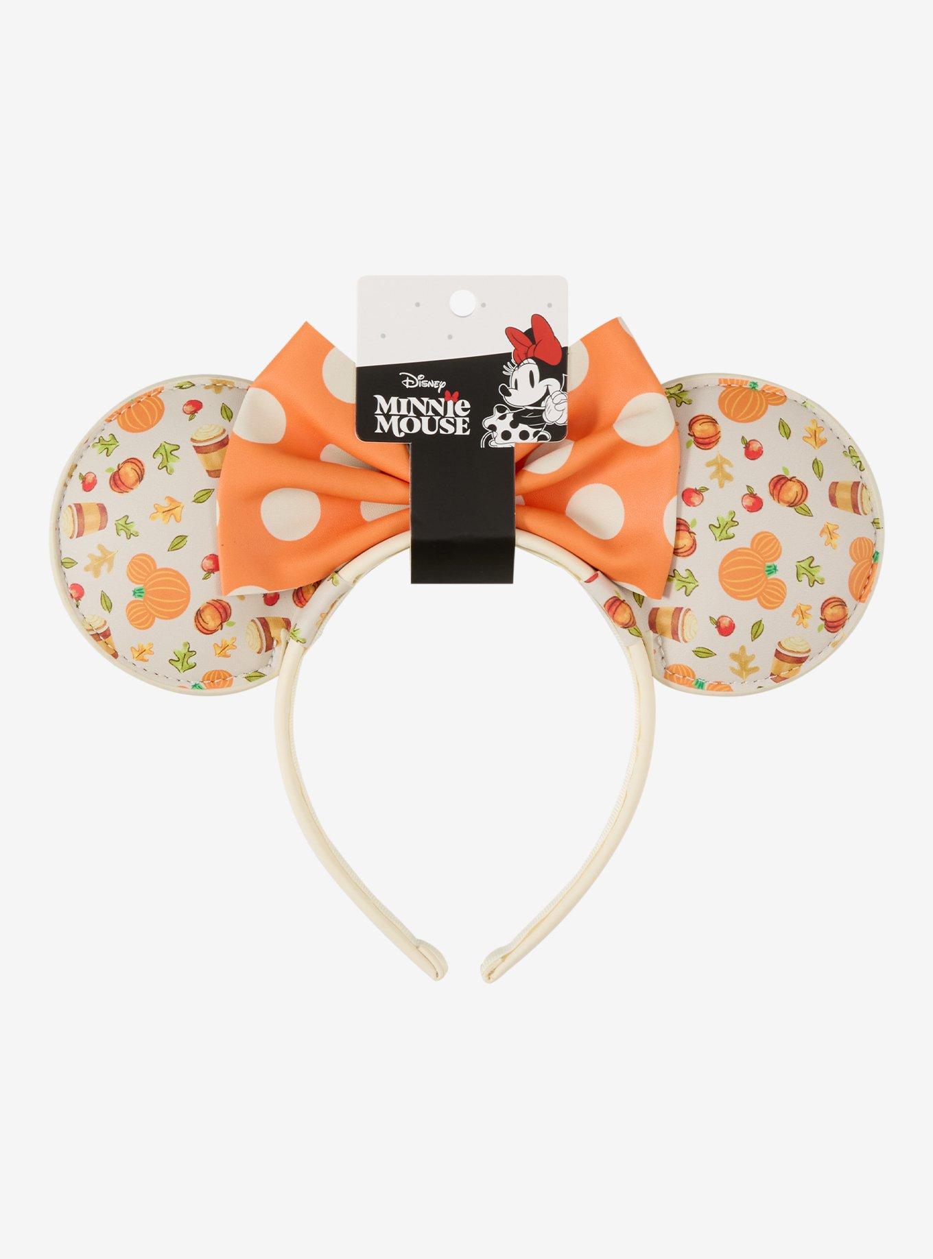Disney Minnie Mouse Pumpkin Icons Mouse Ear Headband, , hi-res