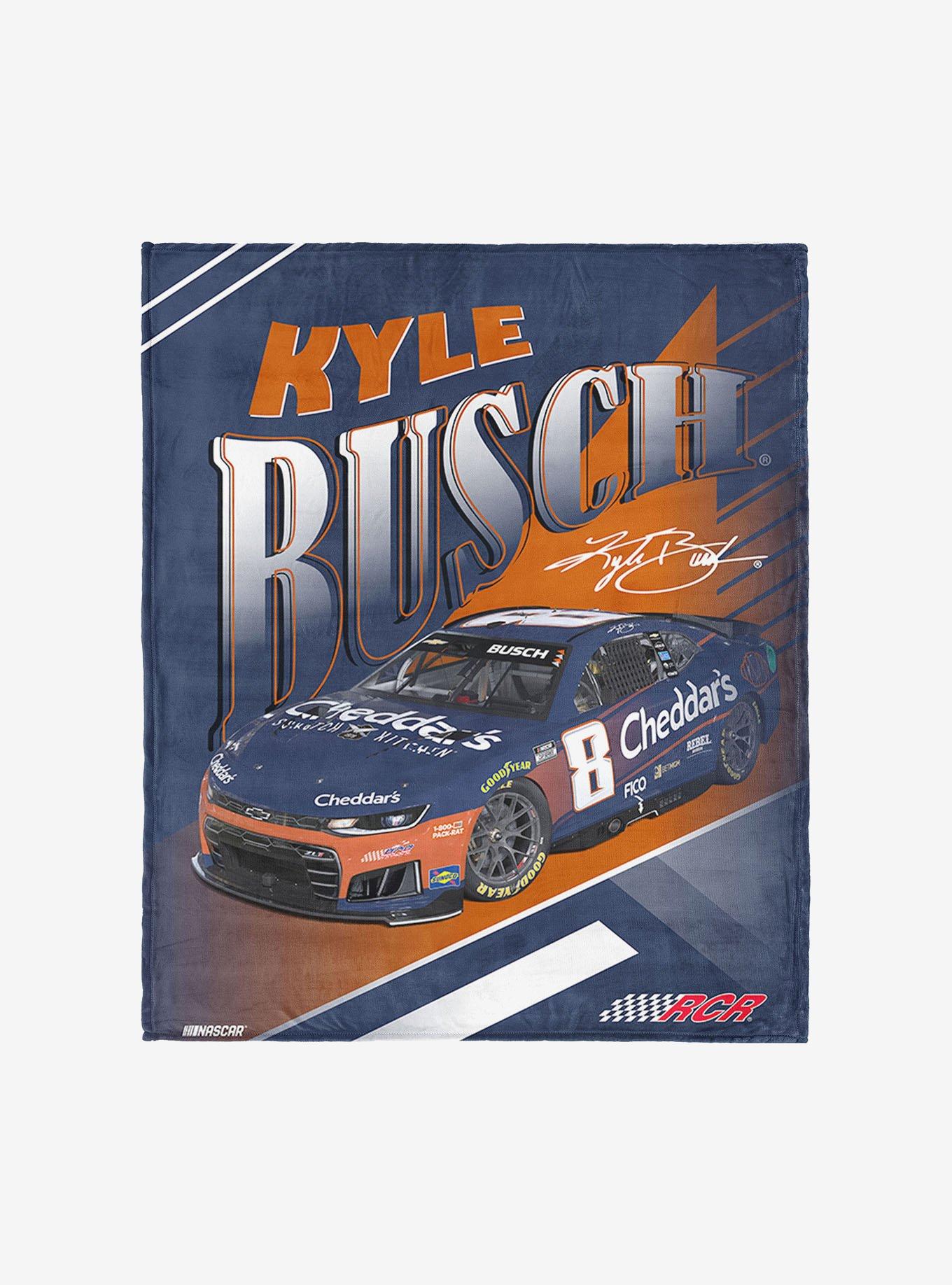 NASCAR Kyle Busch Cheddars Comet Car Silk Touch Throw Blanket, , hi-res