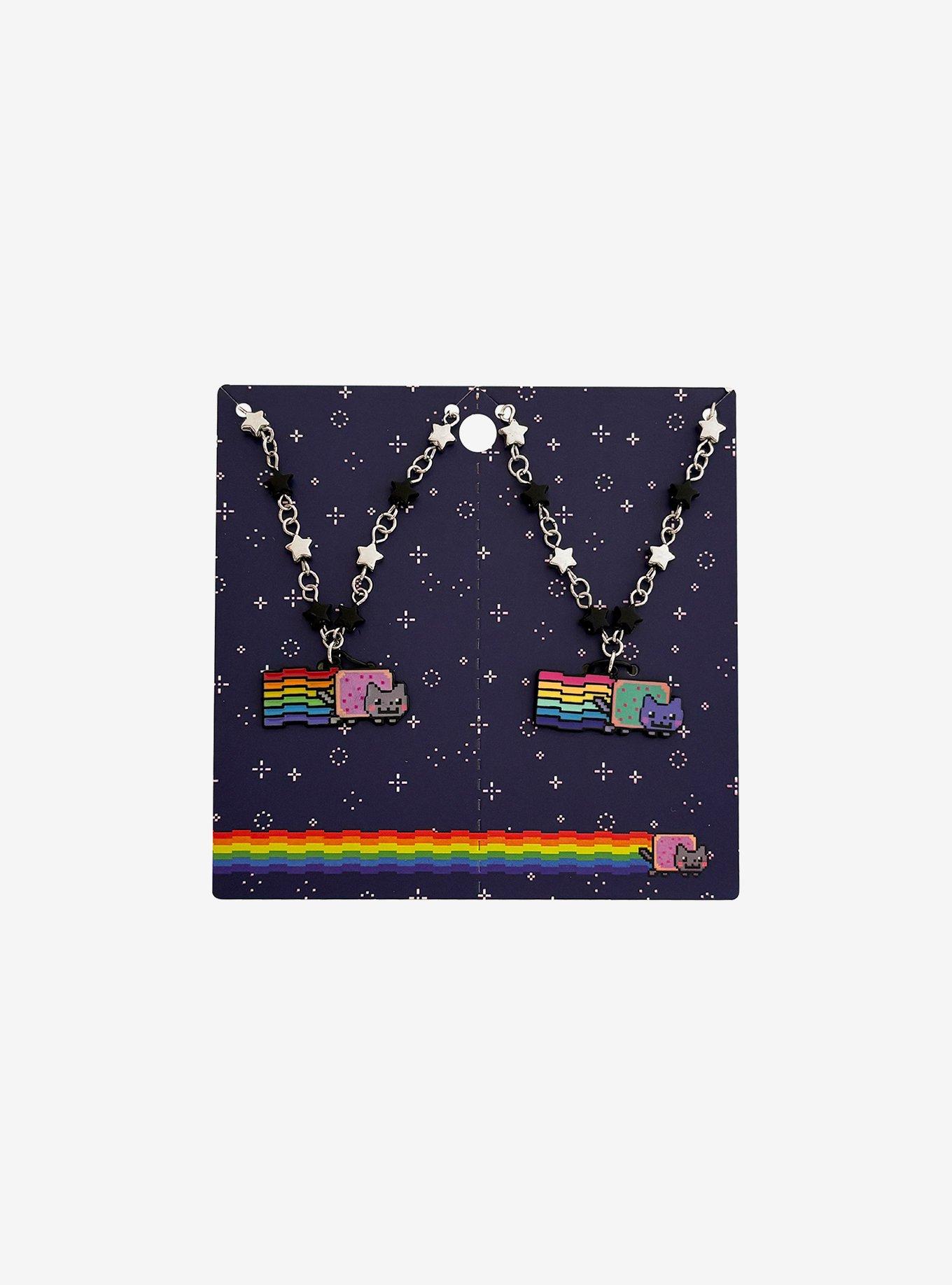 Nyan Cat Rainbow Best Friend Necklace Set, , hi-res