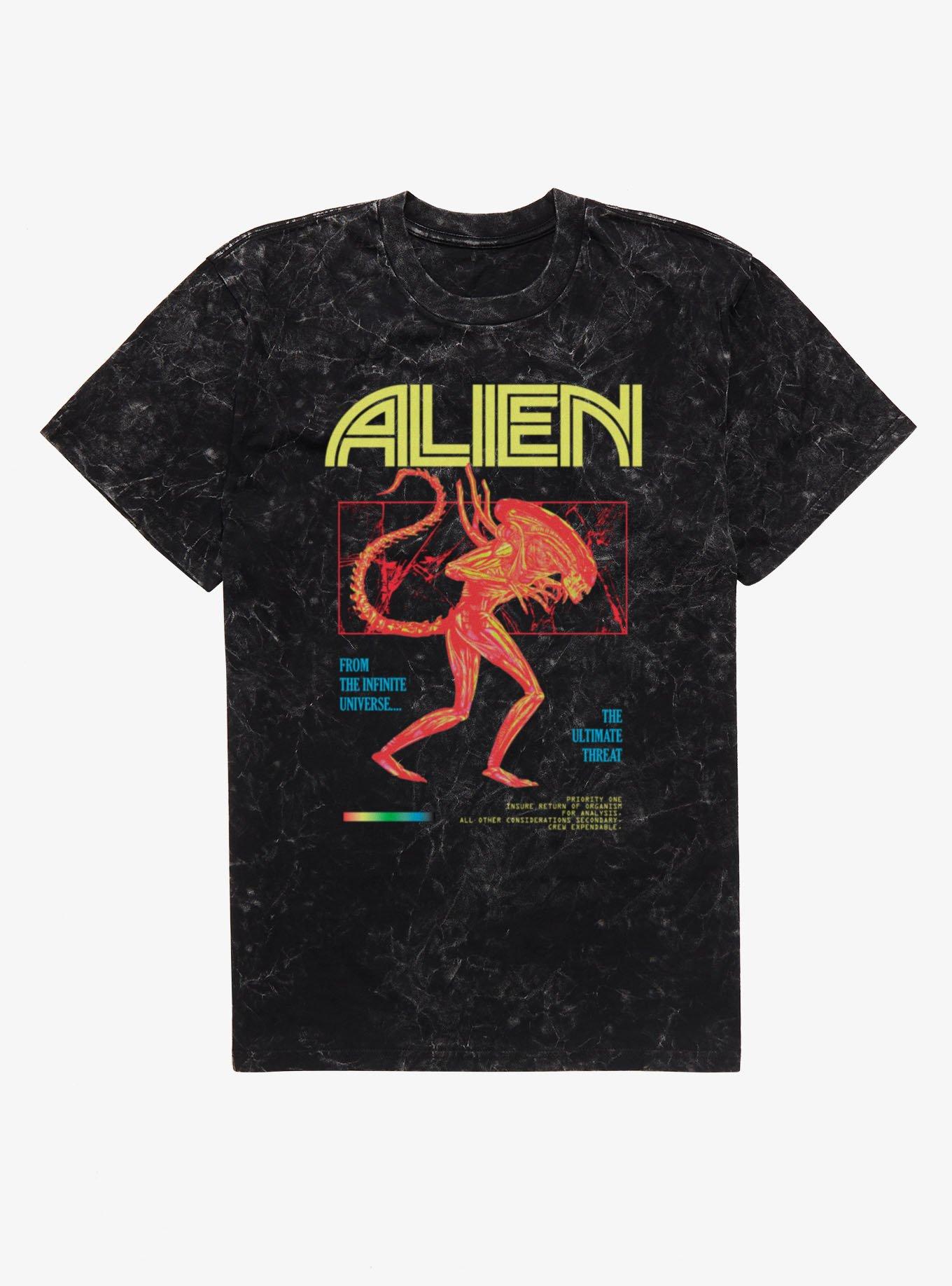 Alien Xenomorph The Ultimate Threat Mineral Wash T-Shirt, , hi-res