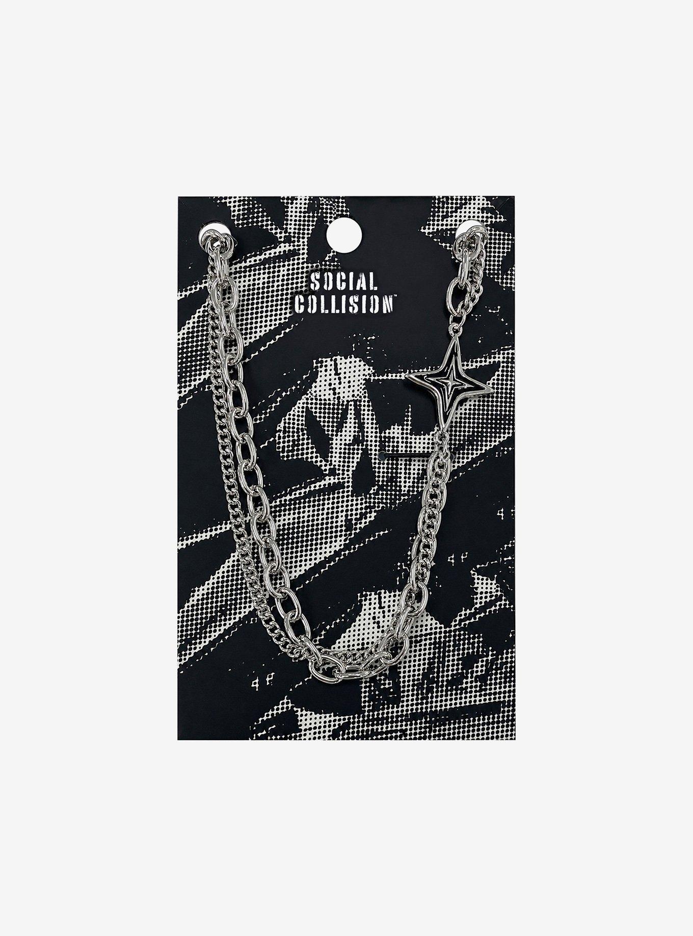 Social Collision Aurora Twisted Chain Necklace, , hi-res