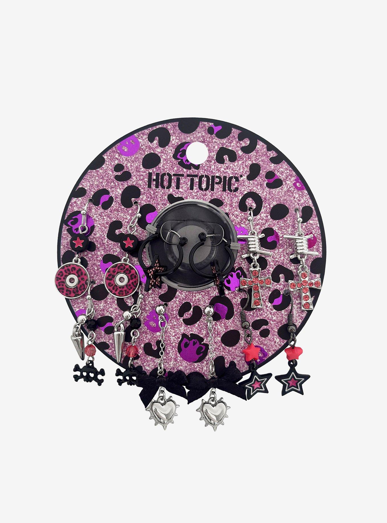 Y2K Icon Animal Print Earring Set, , hi-res