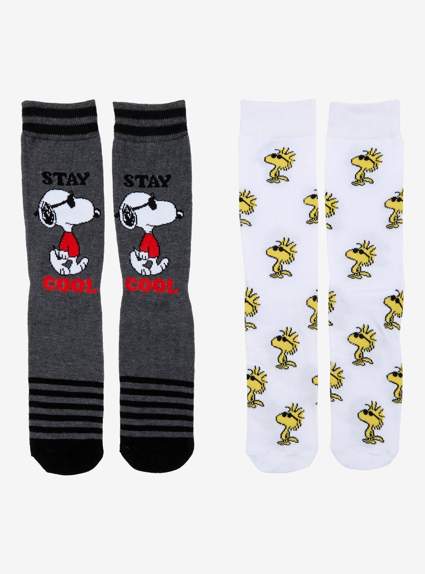 Peanuts Snoopy & Woodstock Crew Socks 2 Pair, , hi-res