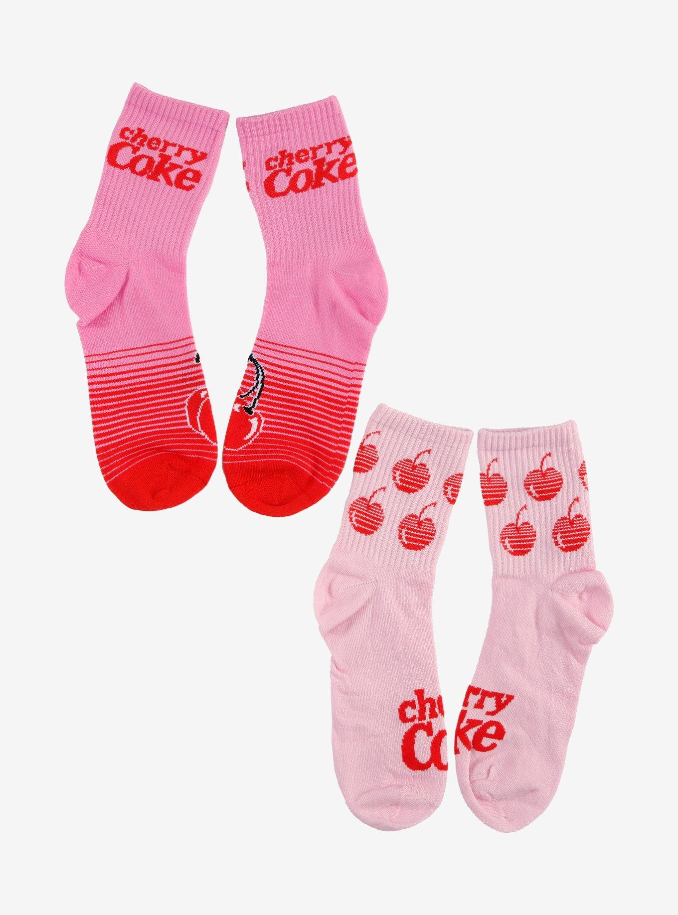 Coca-Cola Cherry Coke Crew Socks 2 Pair, , hi-res