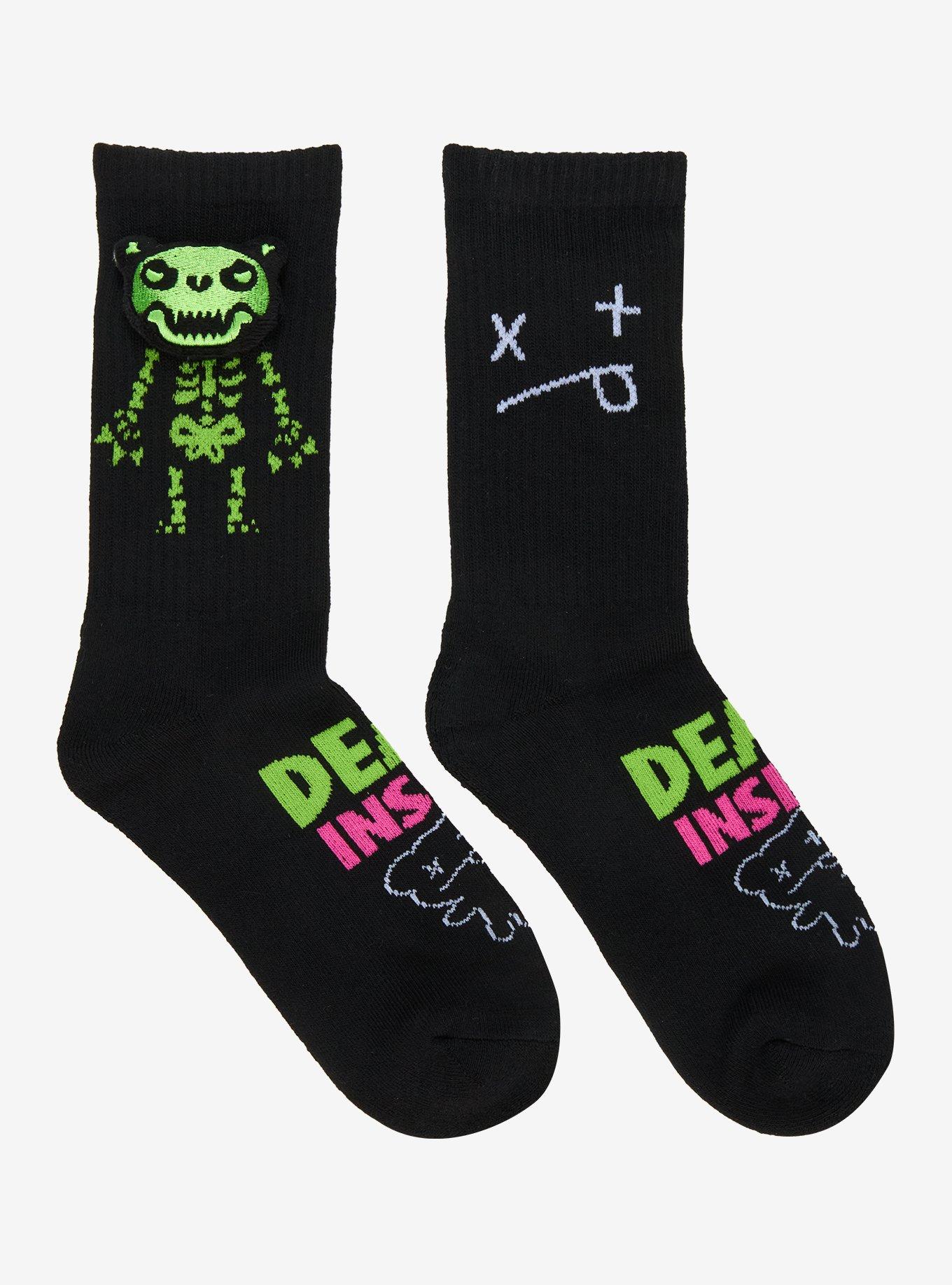 Deddy Bears Dead Inside 3D Plush Crew Socks, , hi-res