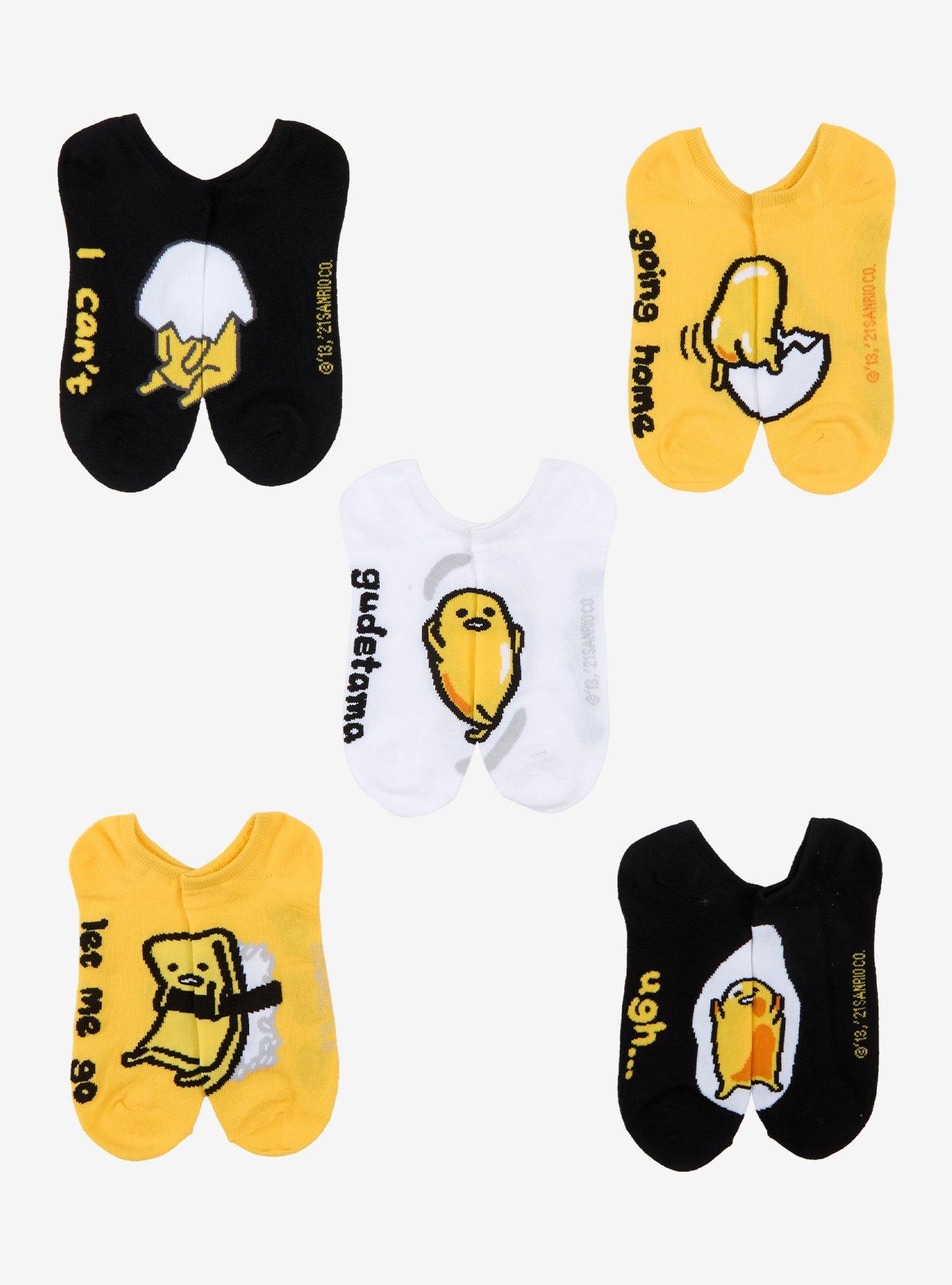 Gudetama No-Show Socks 5 Pair, , hi-res