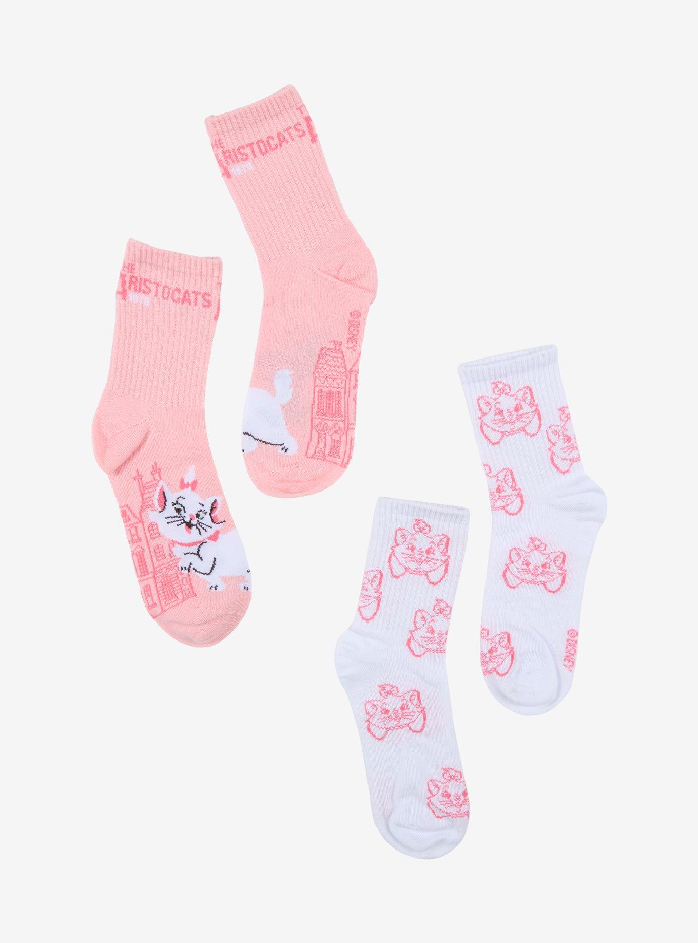 Disney The Aristocats Marie Crew Socks 2 Pair, , hi-res