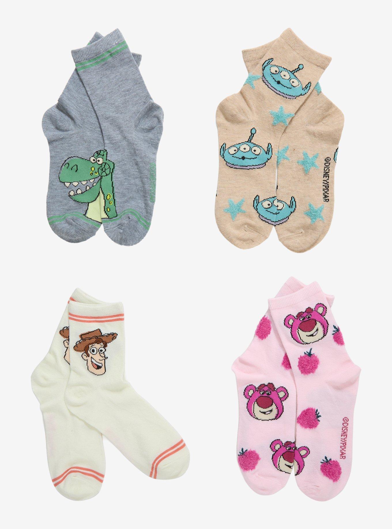 Disney Pixar Toy Story Doodle Crew Socks 4 Pair, , hi-res
