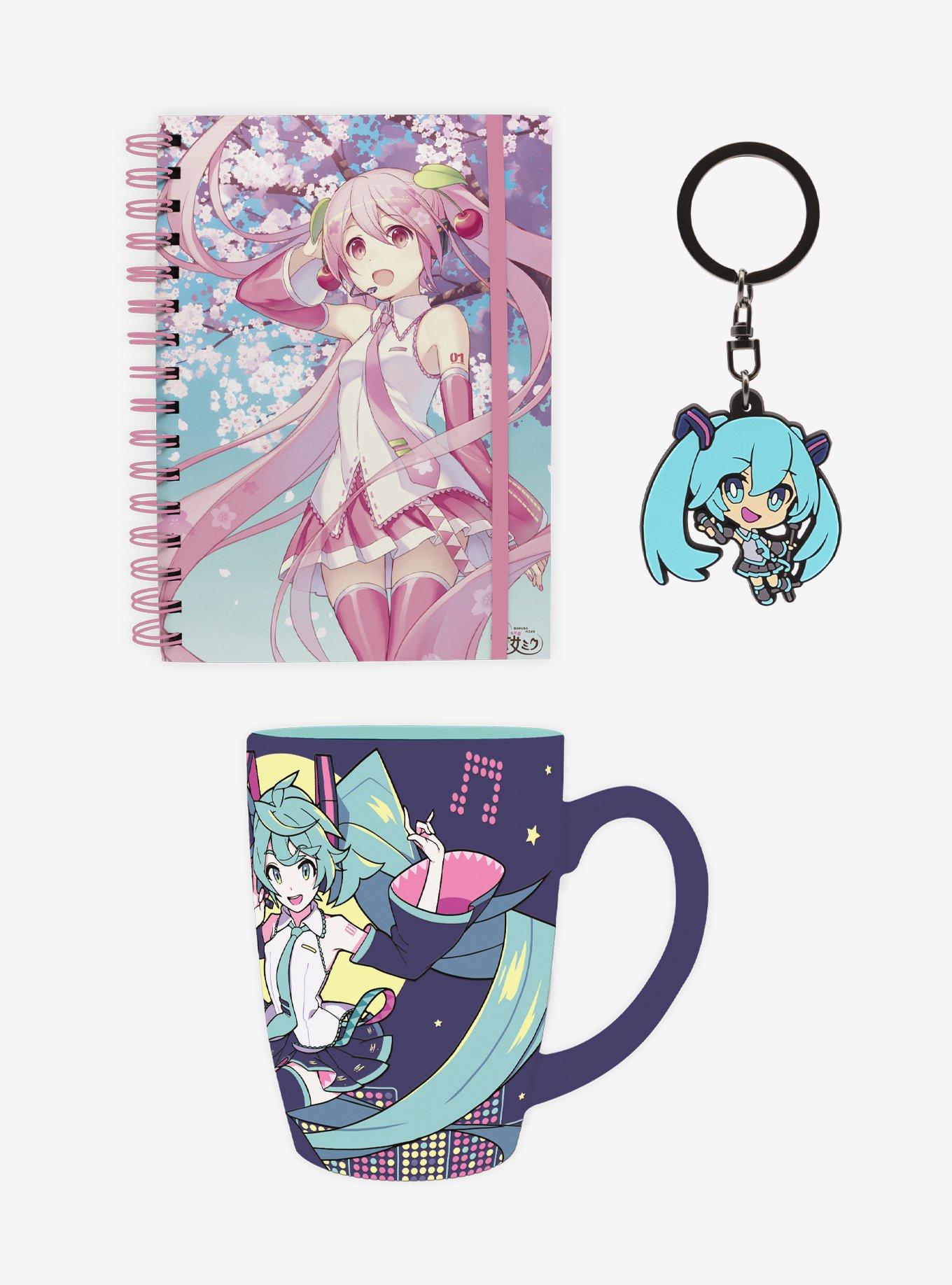 Hatsune Miku Mug Notebook and Keychain Bundle, , hi-res