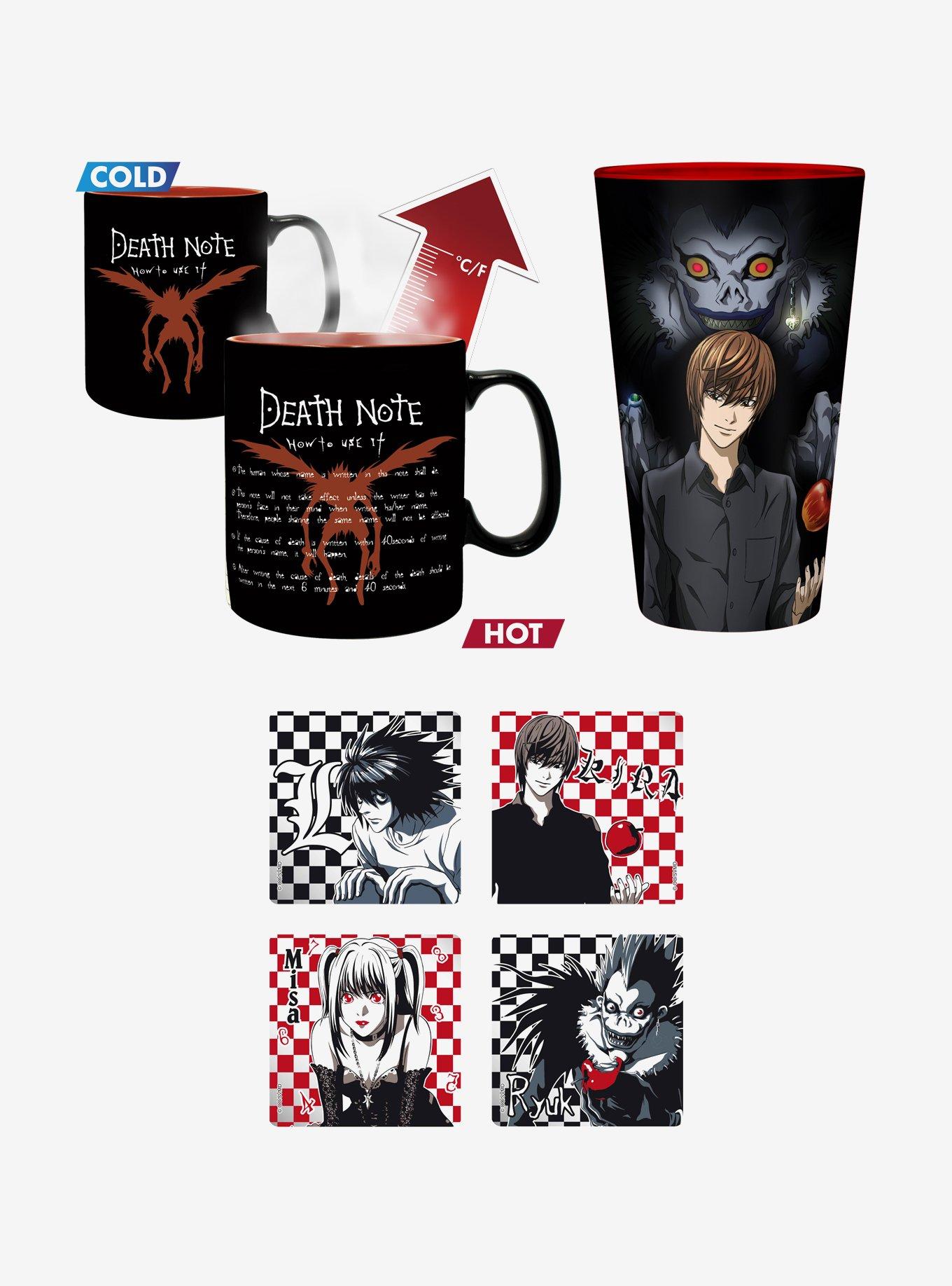 Death Note Coaster Mug and Glass Bundle, , hi-res