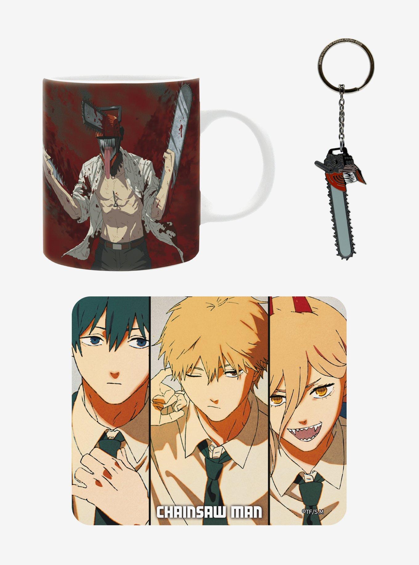 Chainsaw Man Mousepad Mug & Keychain Bundle, , hi-res