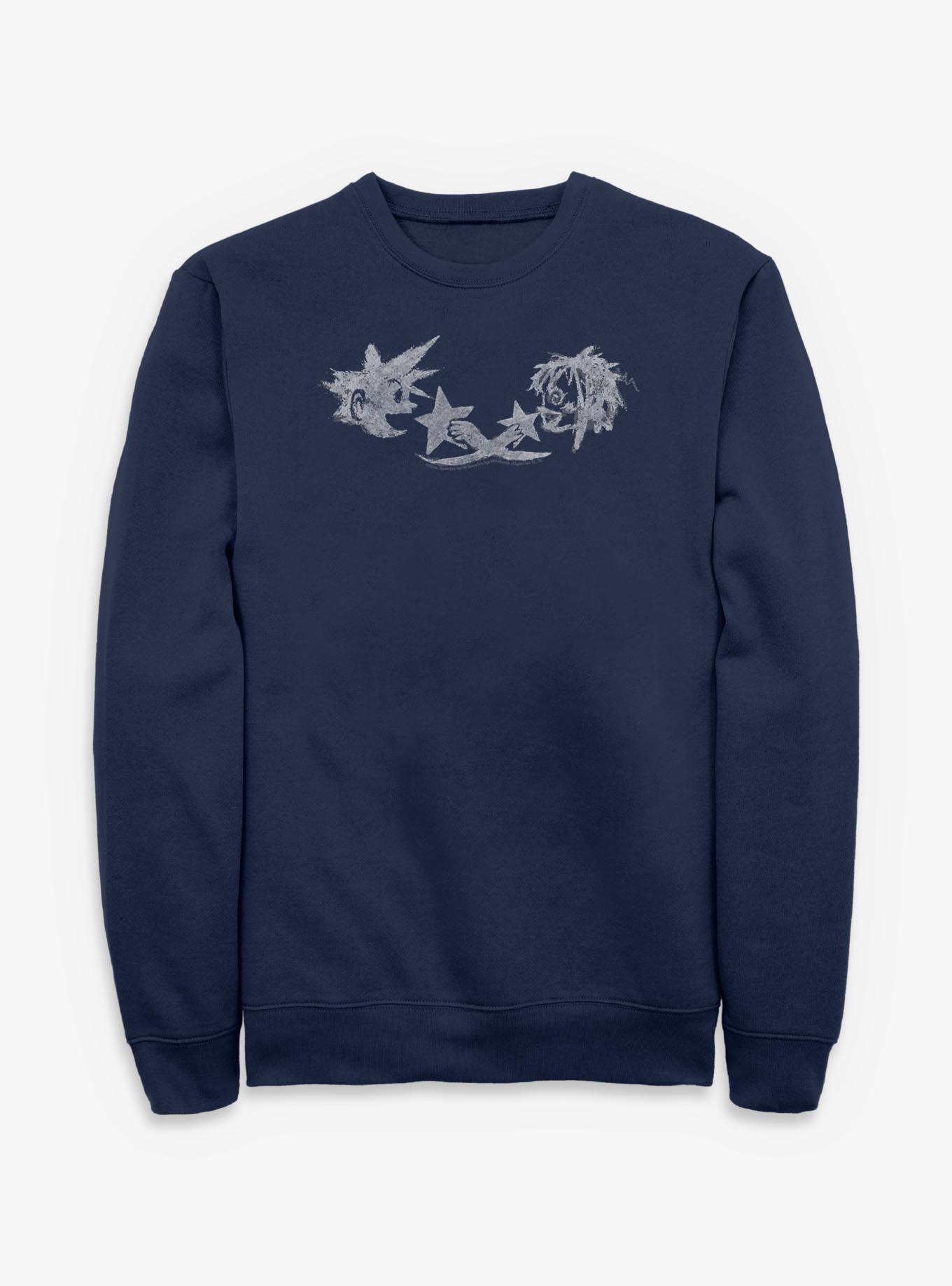 Disney Kingdom Hearts Sora & Kairi Chalk Drawing Sweatshirt, , hi-res